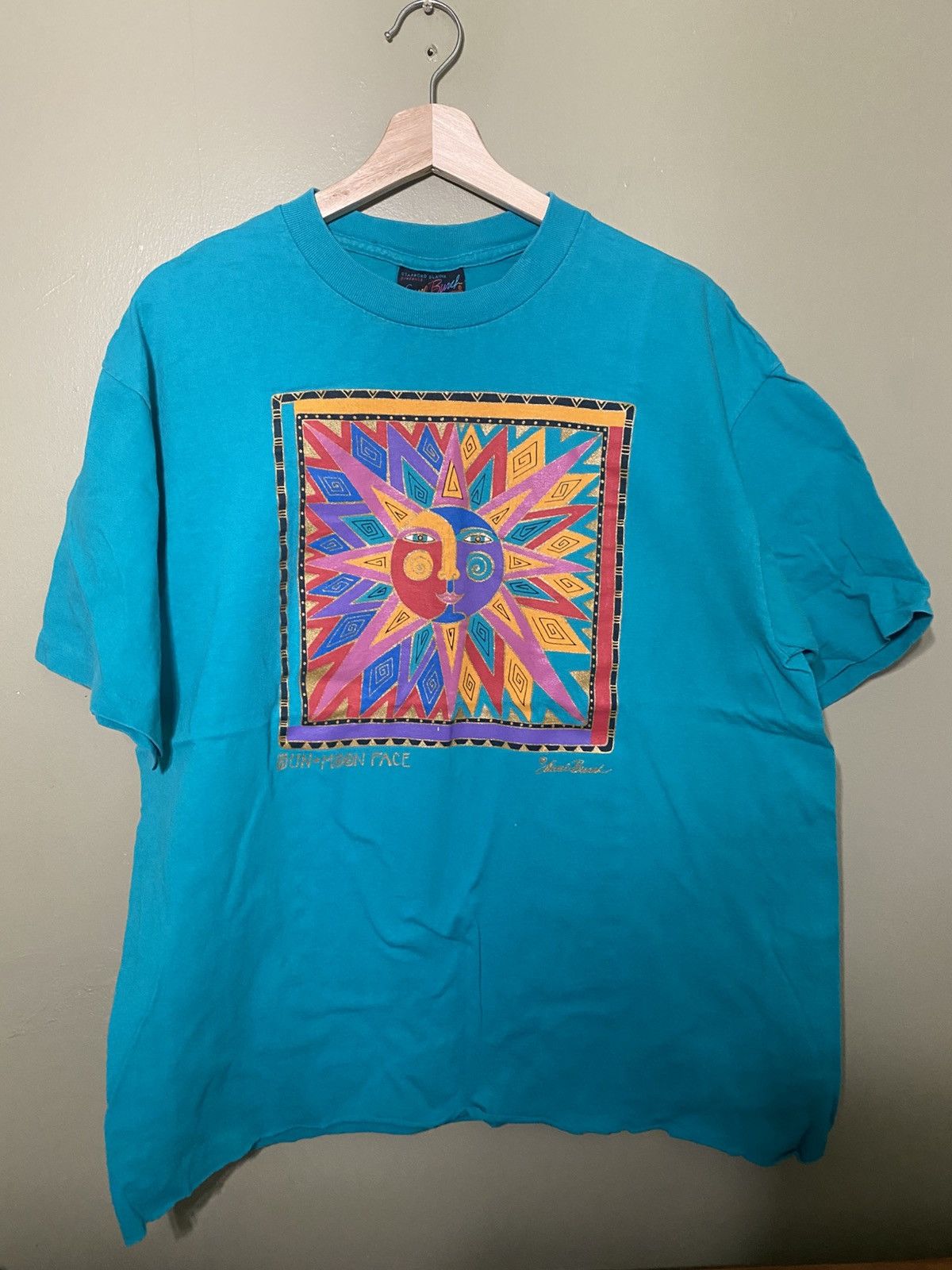 Vintage Vintage t-shirt teal size XL Santana Size US XL / EU 56 / 4 - 1 Thumbnail