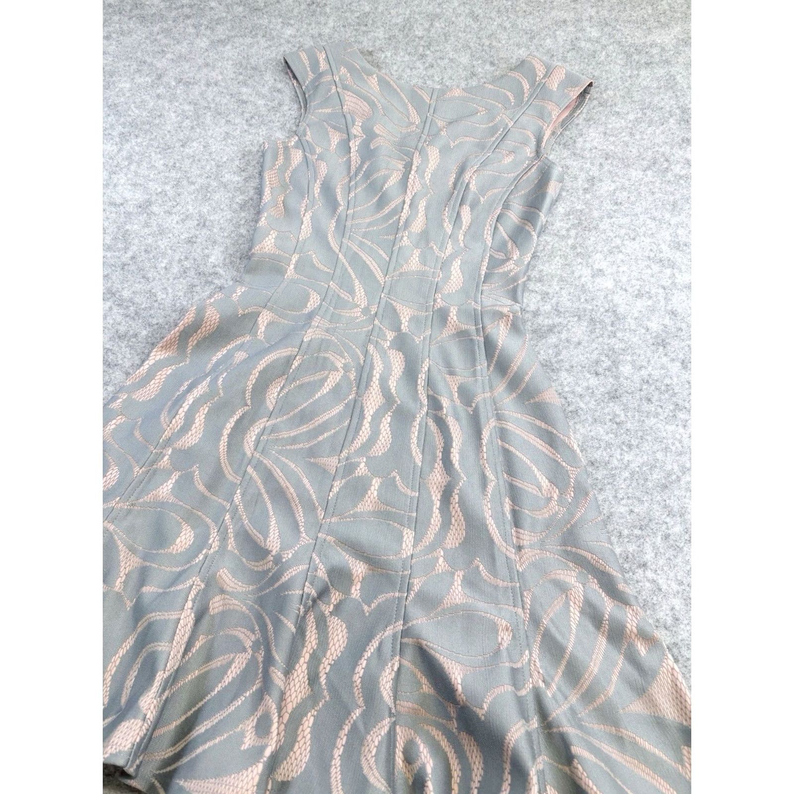 Pinko Almari Bonded Lace Panel Dress UK10 Grey Pink Women’s New With Tags BNWT Party Skater Dress Ladies Short Sleeveless? Size L / US 10 / IT 46 - 4 Thumbnail