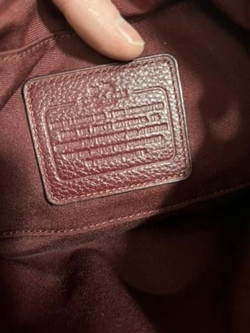 Coach Stylish Coach Burgundy Leather Crossbody Bag Size ONE SIZE - 8 Thumbnail