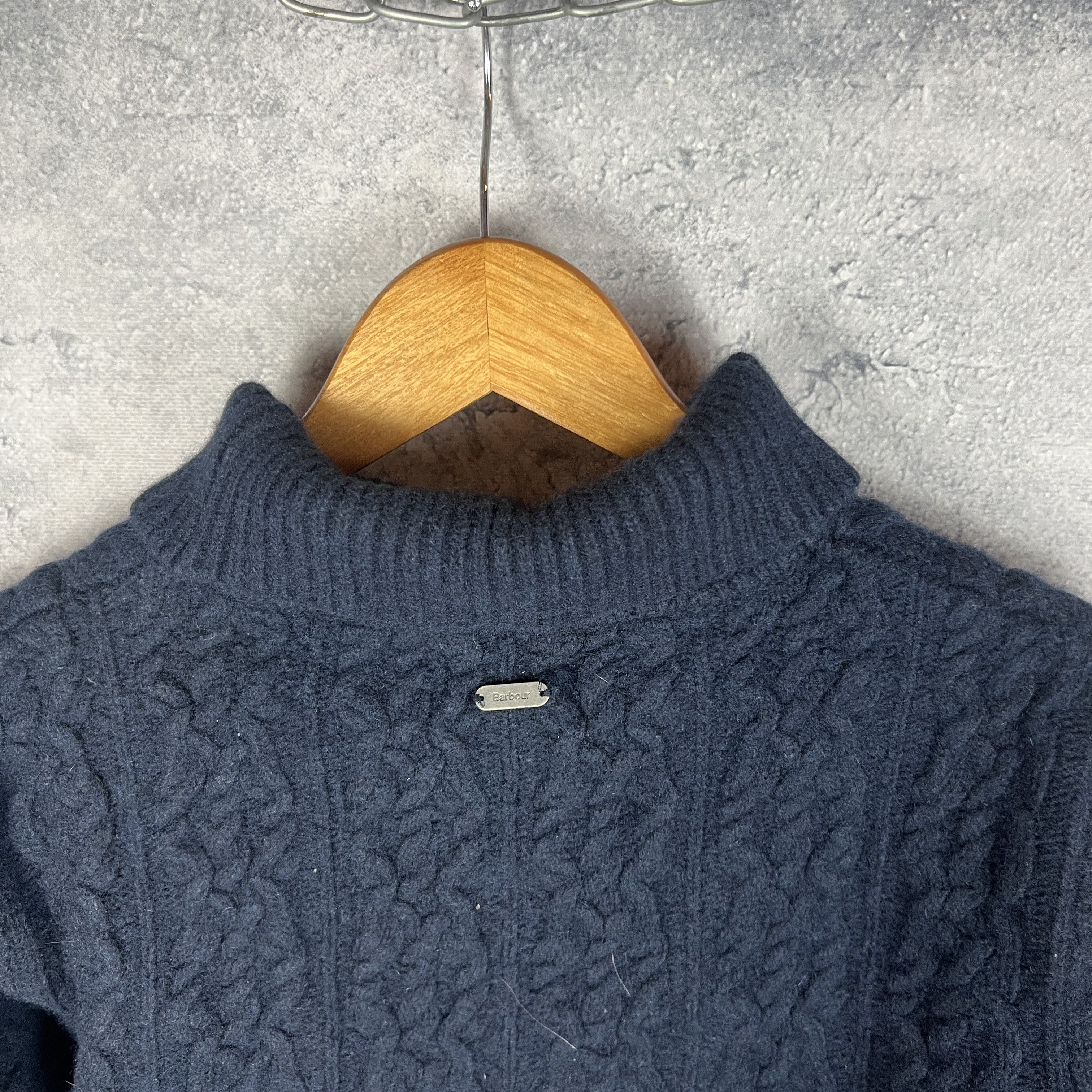 Barbour Barbour Women's Sweater Size 10 Blue Long Sleeve Size L / US 10 / IT 46 - 6 Thumbnail