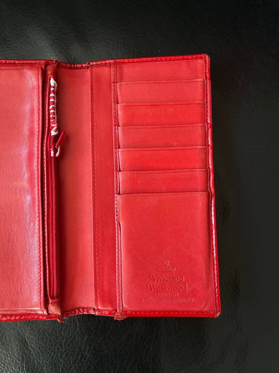 Vivienne Westwood Red Patent Leather Vivienne Westwood Wallet Clutch Bilford Size ONE SIZE - 3 Thumbnail