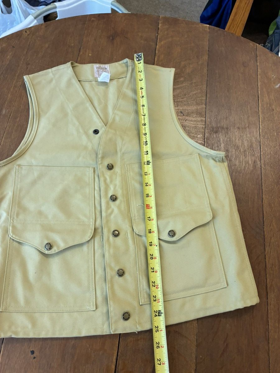 Filson Vintage Filson Cruiser tin cloth vest new with tags Size US L / EU 52-54 / 3 - 7 Thumbnail