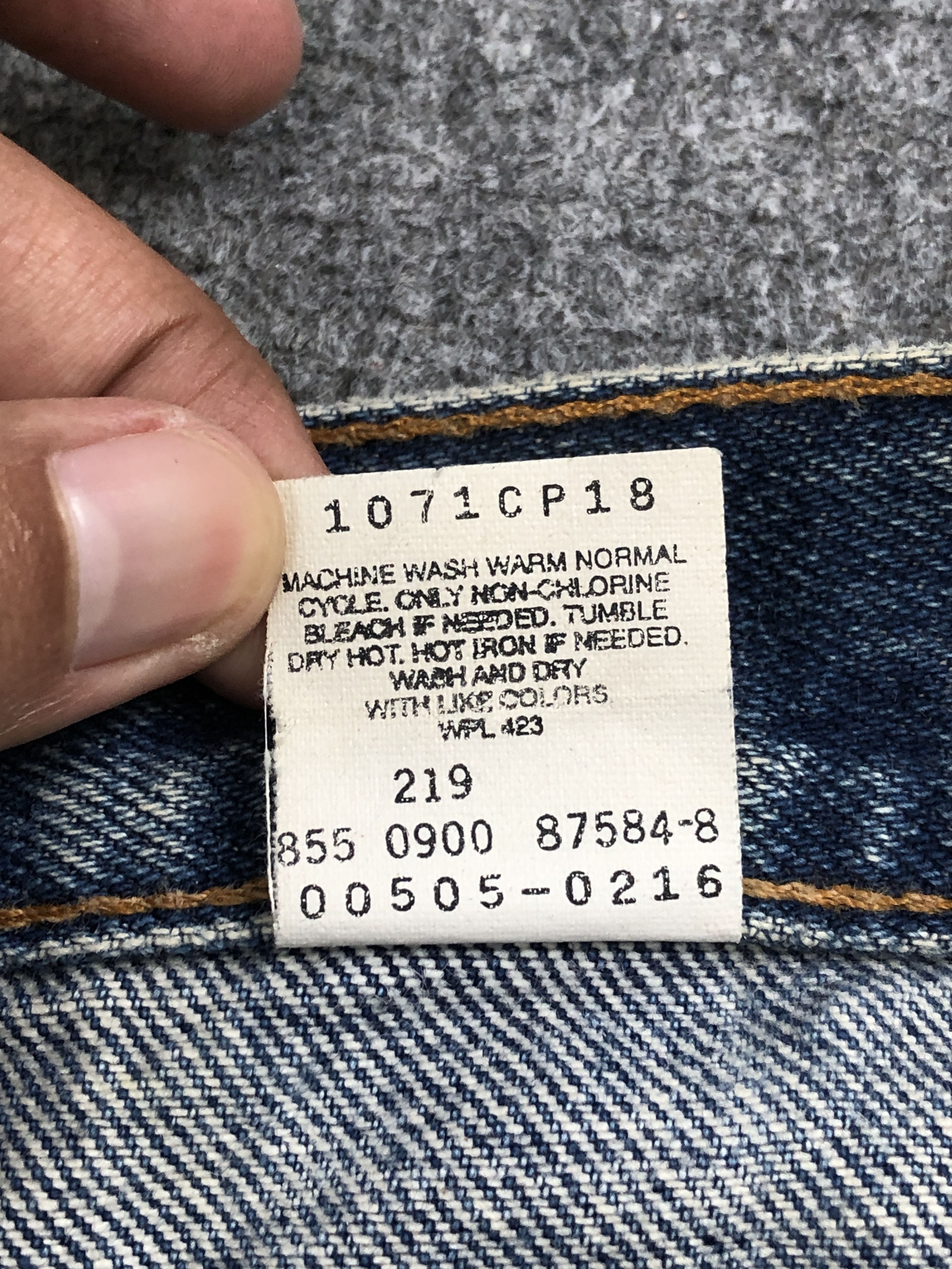Levi's × Vintage 90s Vintage Levis 505 Faded Blue Jeans DP2526 Size US 33 - 8 Thumbnail