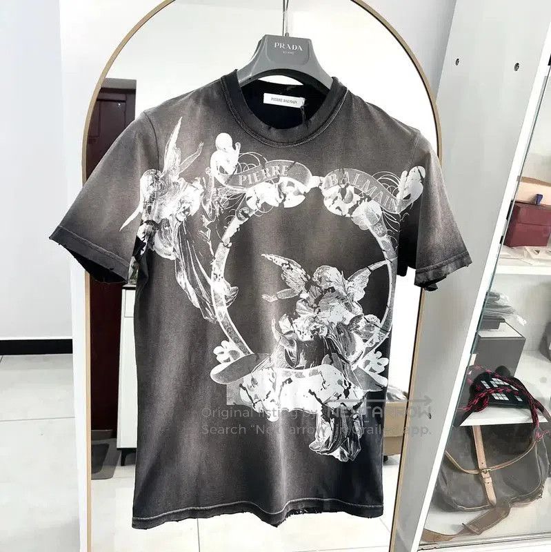 Balmain Balmain Summer Color-Block Graphic T-Shirt . Size US S / EU 44-46 / 1 - 1 Thumbnail