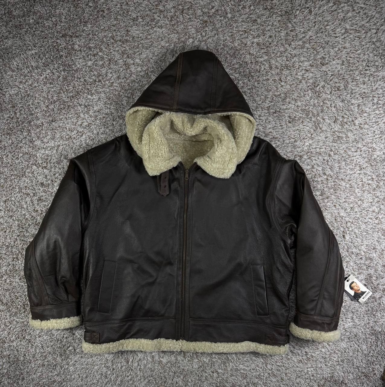 Wilsons Leather Vintage Wilsons Leather Genuine Leather Sherpa Lined Jacket Size US XXL / EU 58 / 5 - 1 Thumbnail
