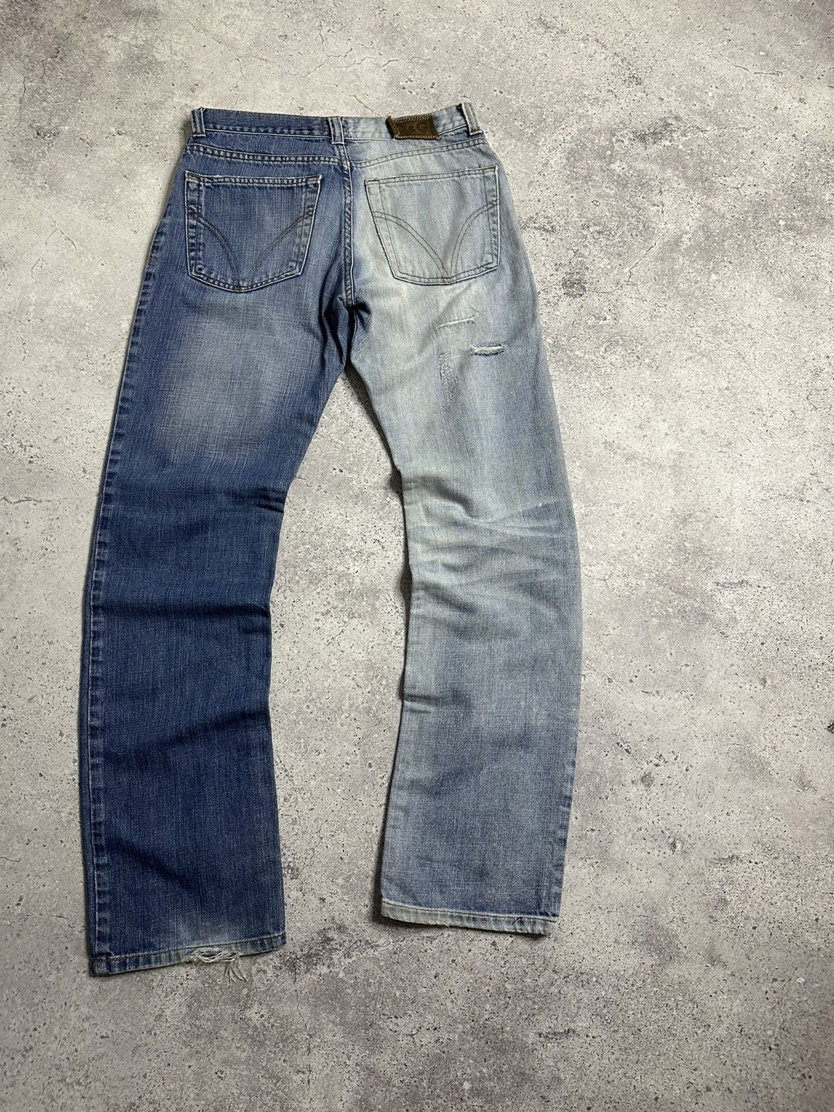 Dolce & Gabbana VTG Rare Y2K Dolce & Gabbana Two Color Distressed Pants Size US 30 / EU 46 - 3 Thumbnail