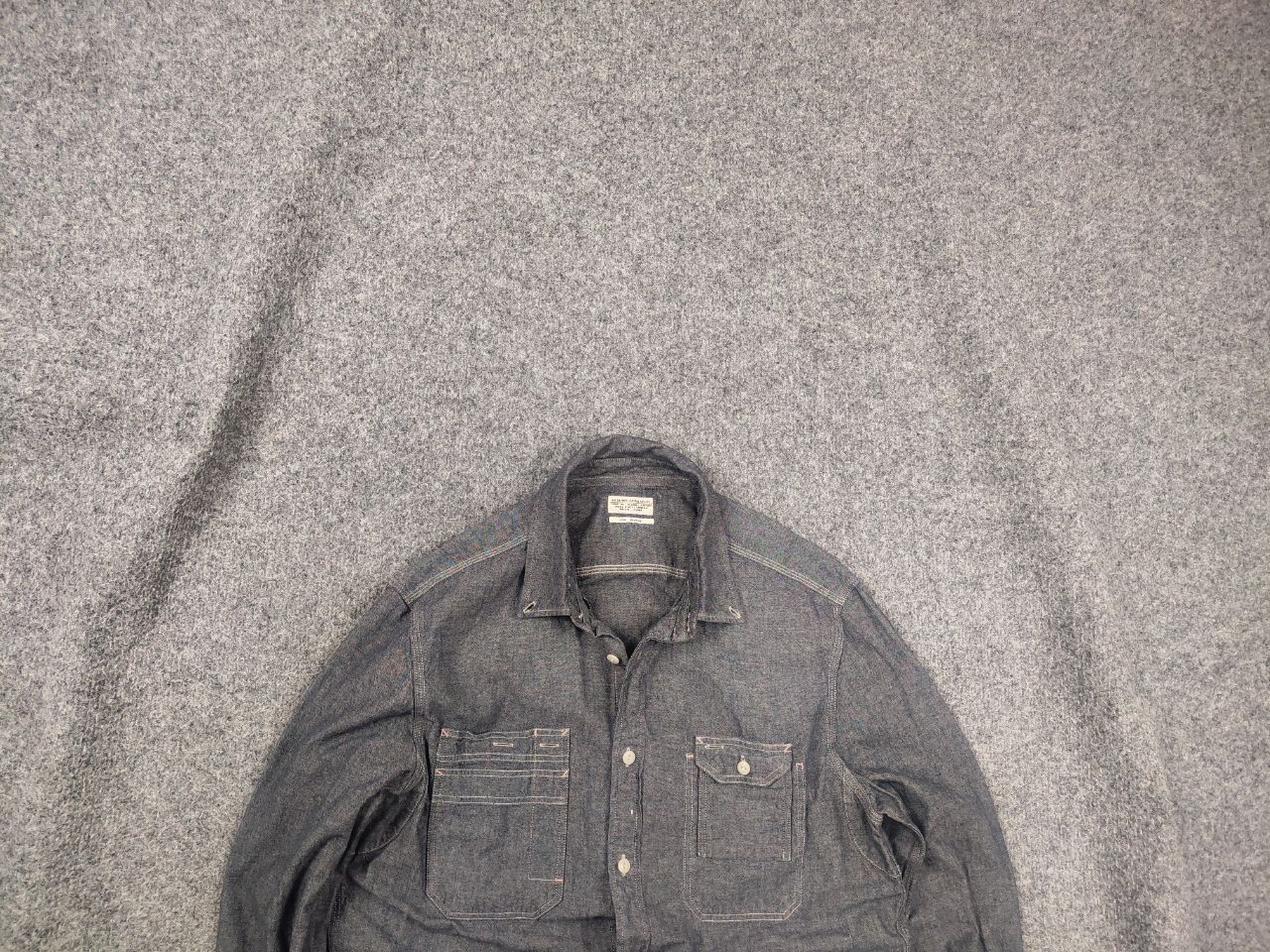 Vintage Allsaints Petroleum Gray Long sleeve Shirt Work