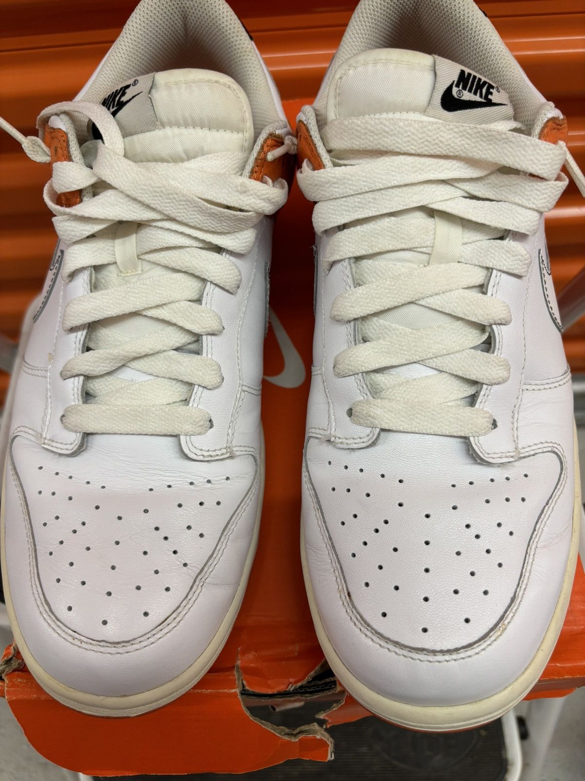 Nike × Vintage ***FINAL DROP*** RARE 2008 NIKE DUNK LOW LEATHER 11.5 Size US 11.5 / EU 44-45 - 5 Thumbnail