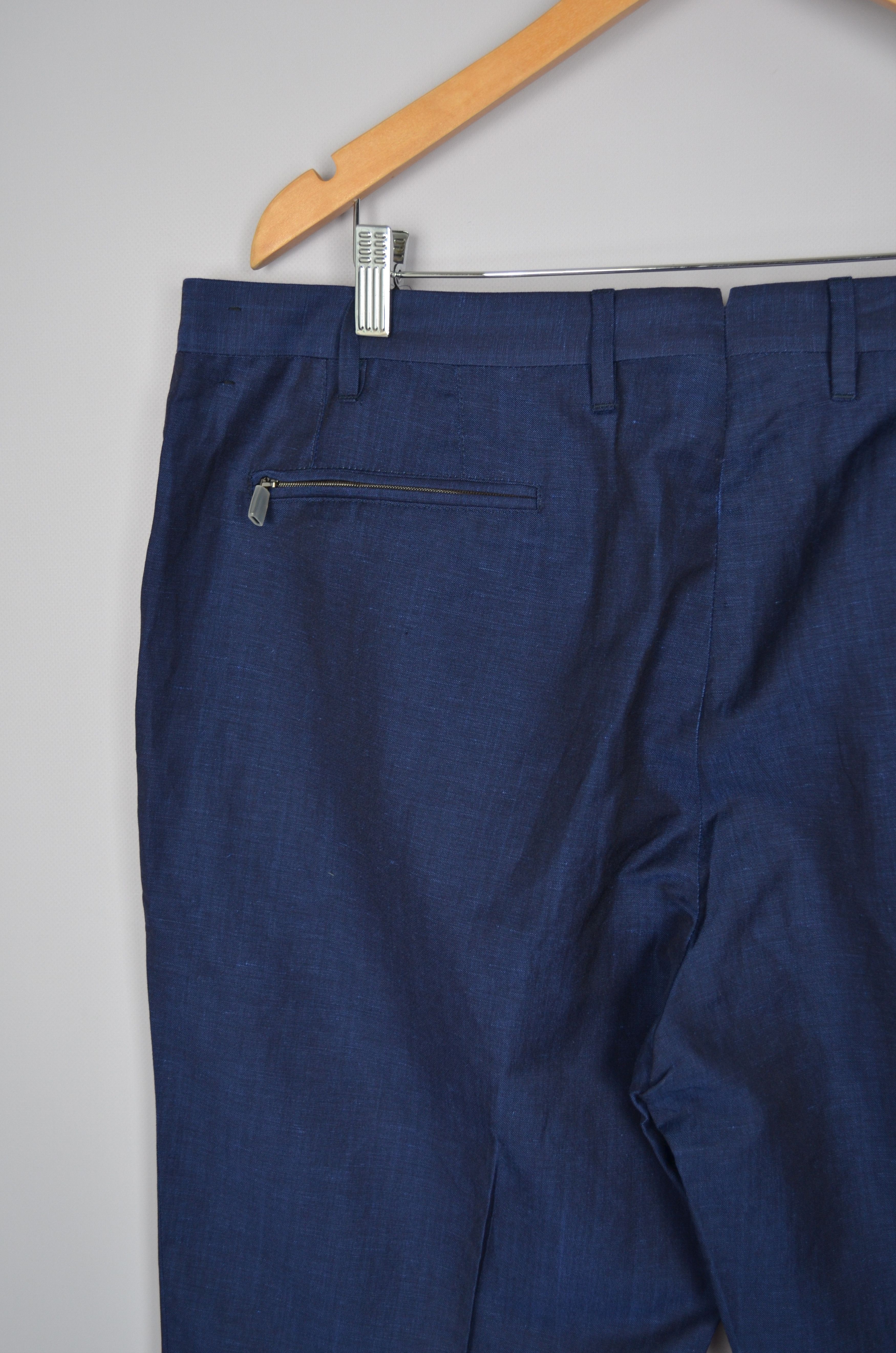 Corneliani × Designer Corneliani Linen Wool Silk Blend Navy Pants Trousers Sz W40 Size US 40 / EU 56 - 9 Thumbnail