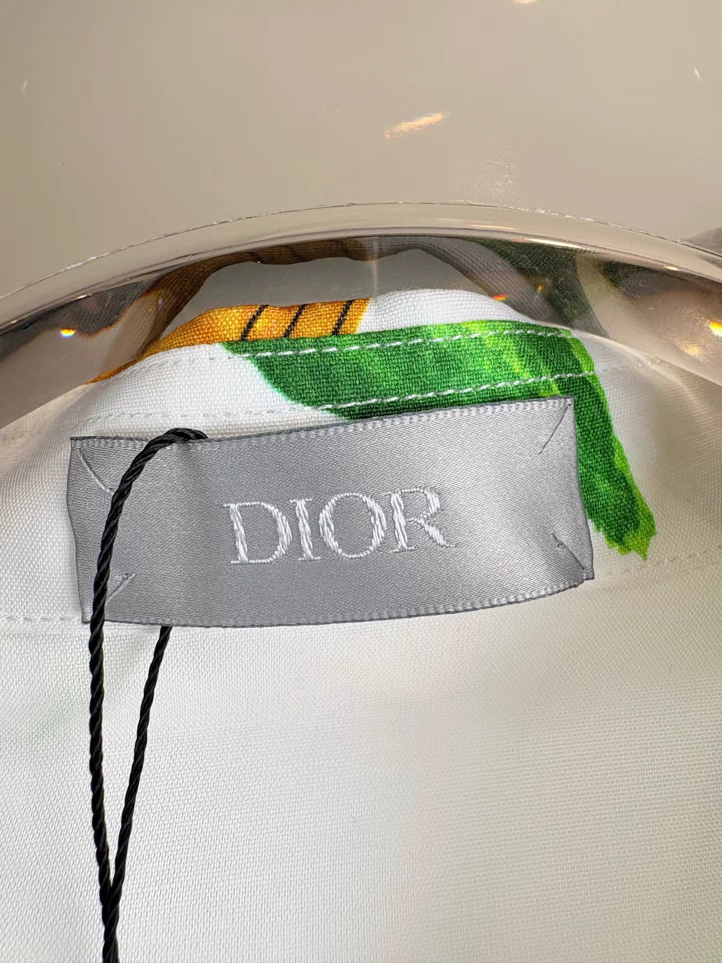 Dior DIOR Runway Floral Satin Long-Sleeve Shirt K1 Size US XXS / EU 40 - 3 Thumbnail