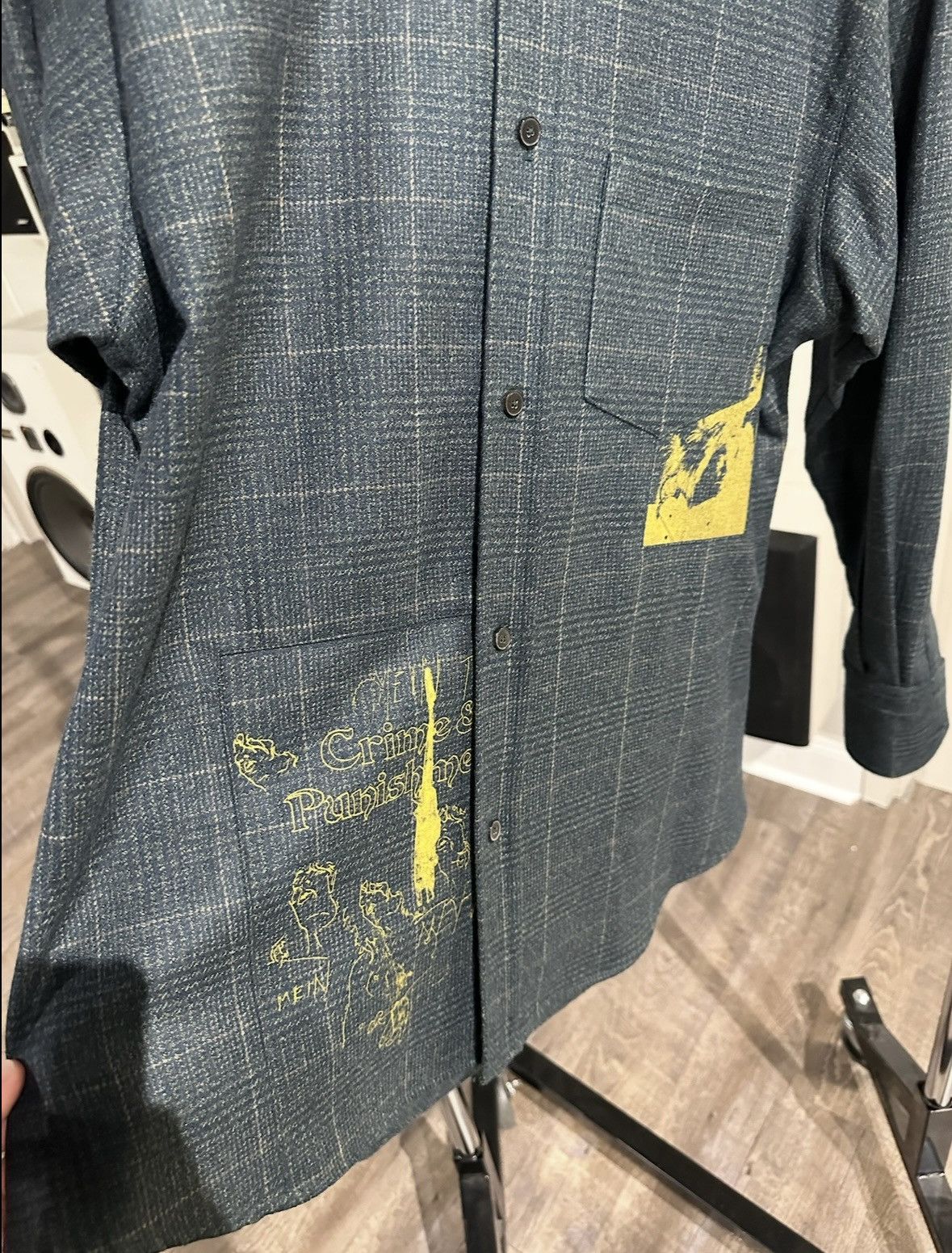 Enfants Riches Deprimes ERD Navy Flannel Button Up Size Medium Size US M / EU 48-50 / 2 - 3 Thumbnail