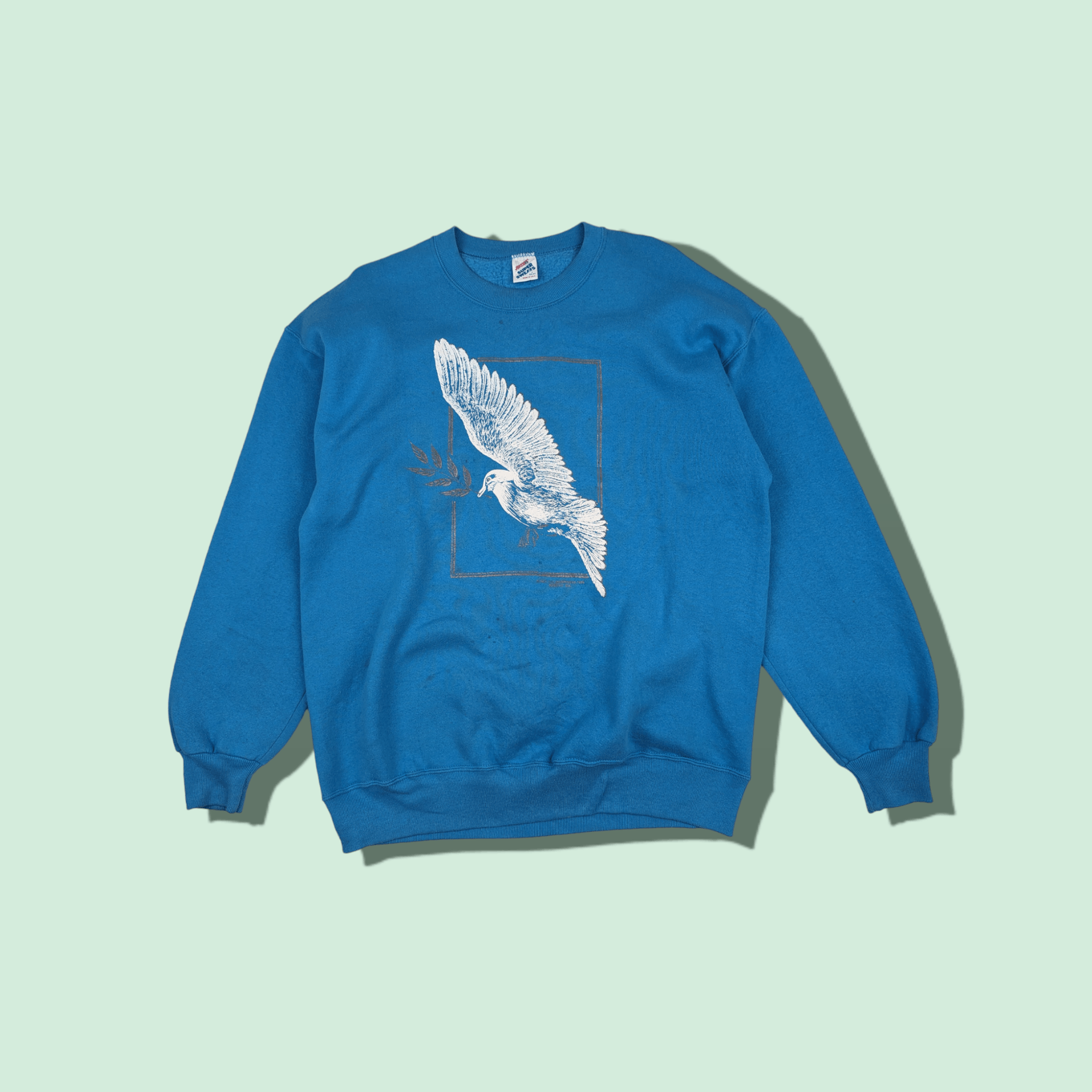 Jerzees Vintage 90's JERZEES Eagle Animal Graphic Jumper Sweatshirt Size US L / EU 52-54 / 3 - 1 Thumbnail