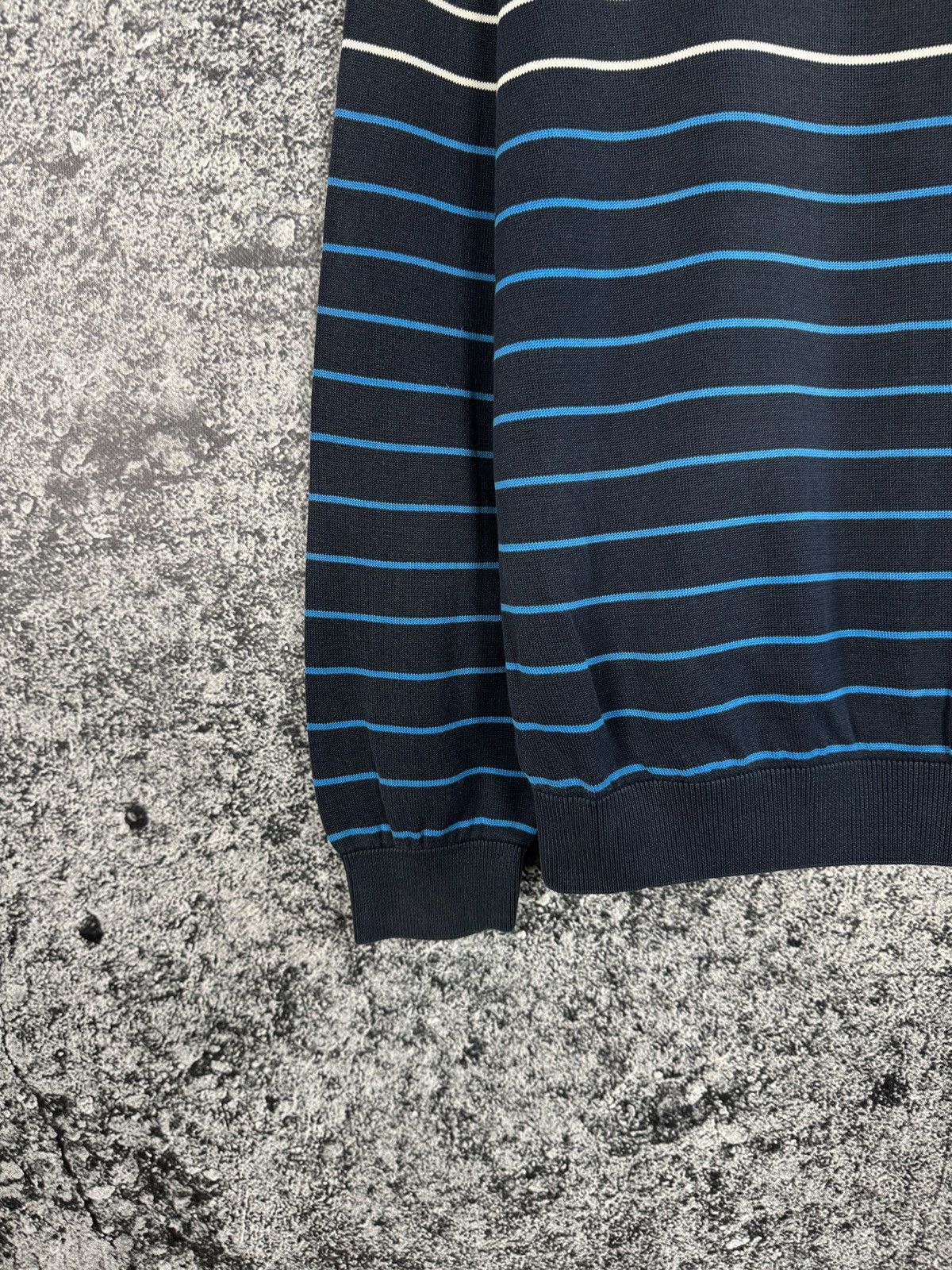 Lacoste Lacoste Vintage Crewneck Sweater Striped Pullover Size 6 Size US XL / EU 56 / 4 - 4 Thumbnail