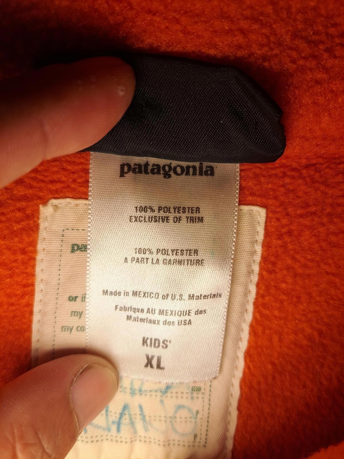 Patagonia VINTAGE 1997 Patagonia Synchilla Pullover Kids XL Orange Size US XL / EU 56 / 4 - 4 Thumbnail