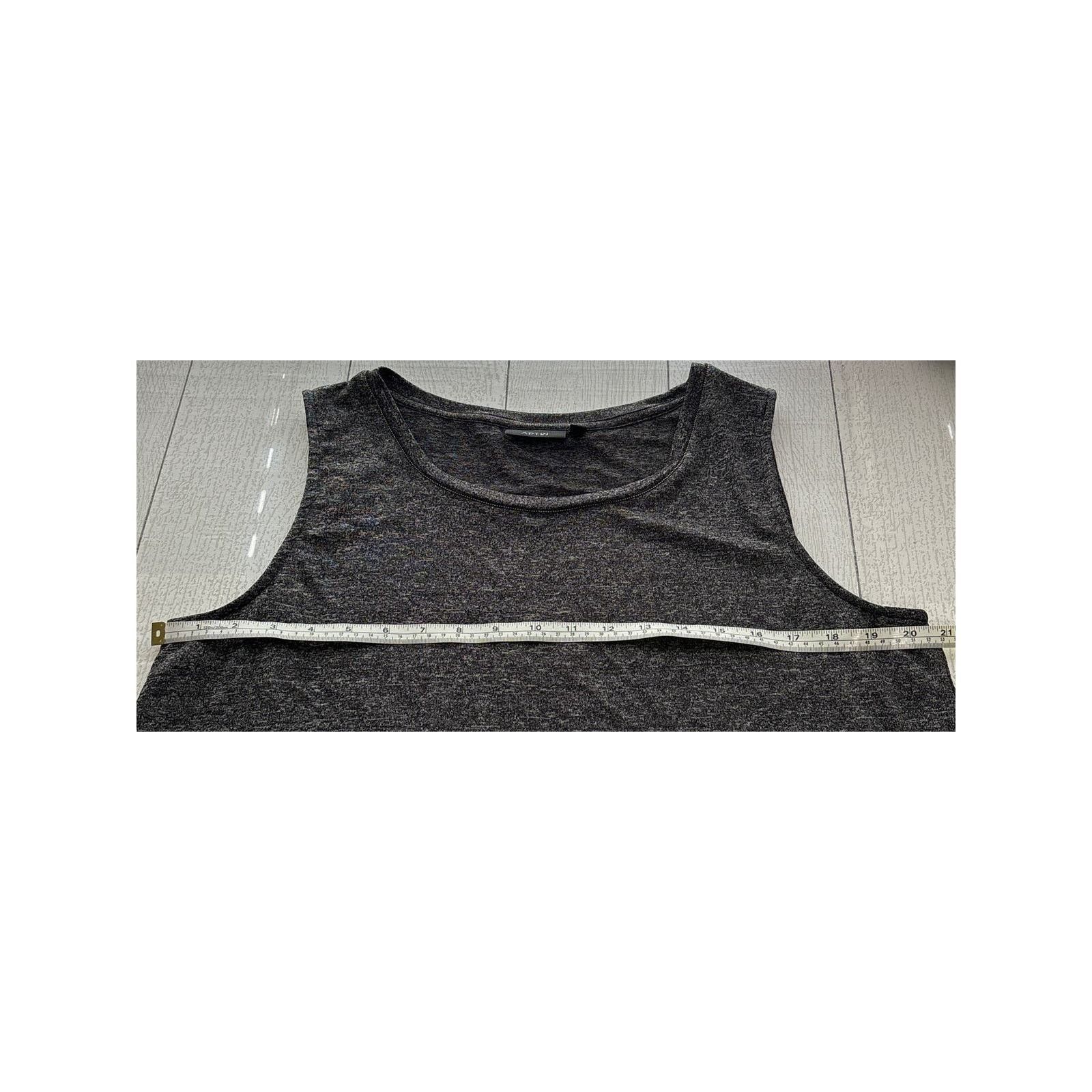 Apt. 9 Apt. 9 Black Marled Sleeveless Shirt Size 0X NWT Size XL / US 12-14 / IT 48-50 - 4 Thumbnail