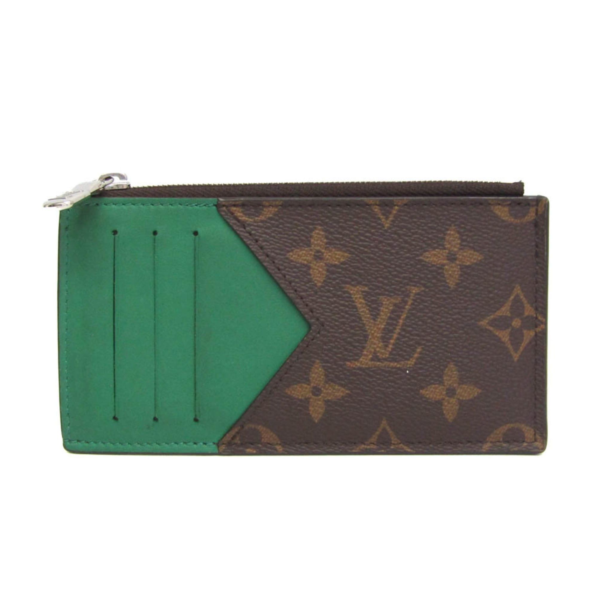 Louis Vuitton Louis Vuitton Monogram Macassar Coin Card Holder M82913 Men,Women Monogram Coin Purse/coin Case Brown,Green Size ONE SIZE - 1 Thumbnail
