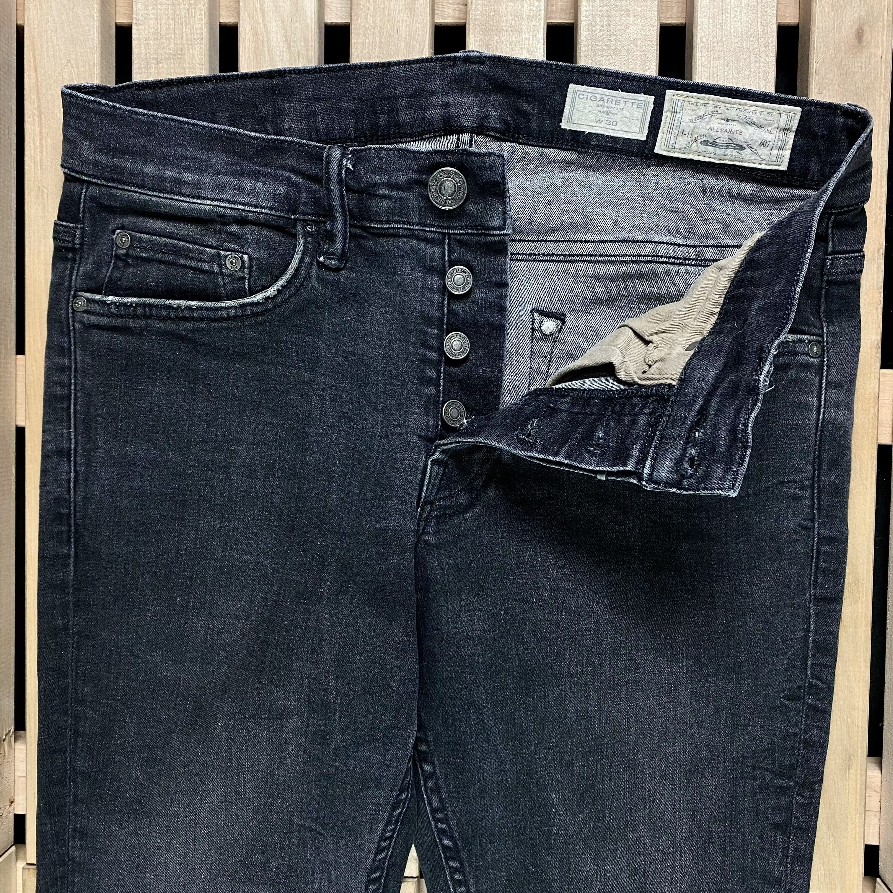 Allsaints Mens Denim Jeans Pants Allsaints Skinny Size 30 Size US 30 / EU 46 - 4 Thumbnail