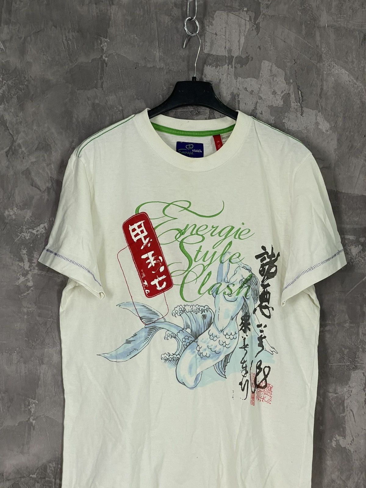 Energie × Vintage Vintage Energie by Miss Sixty Avant Garde T Shirt Size US L / EU 52-54 / 3 - 2 Thumbnail