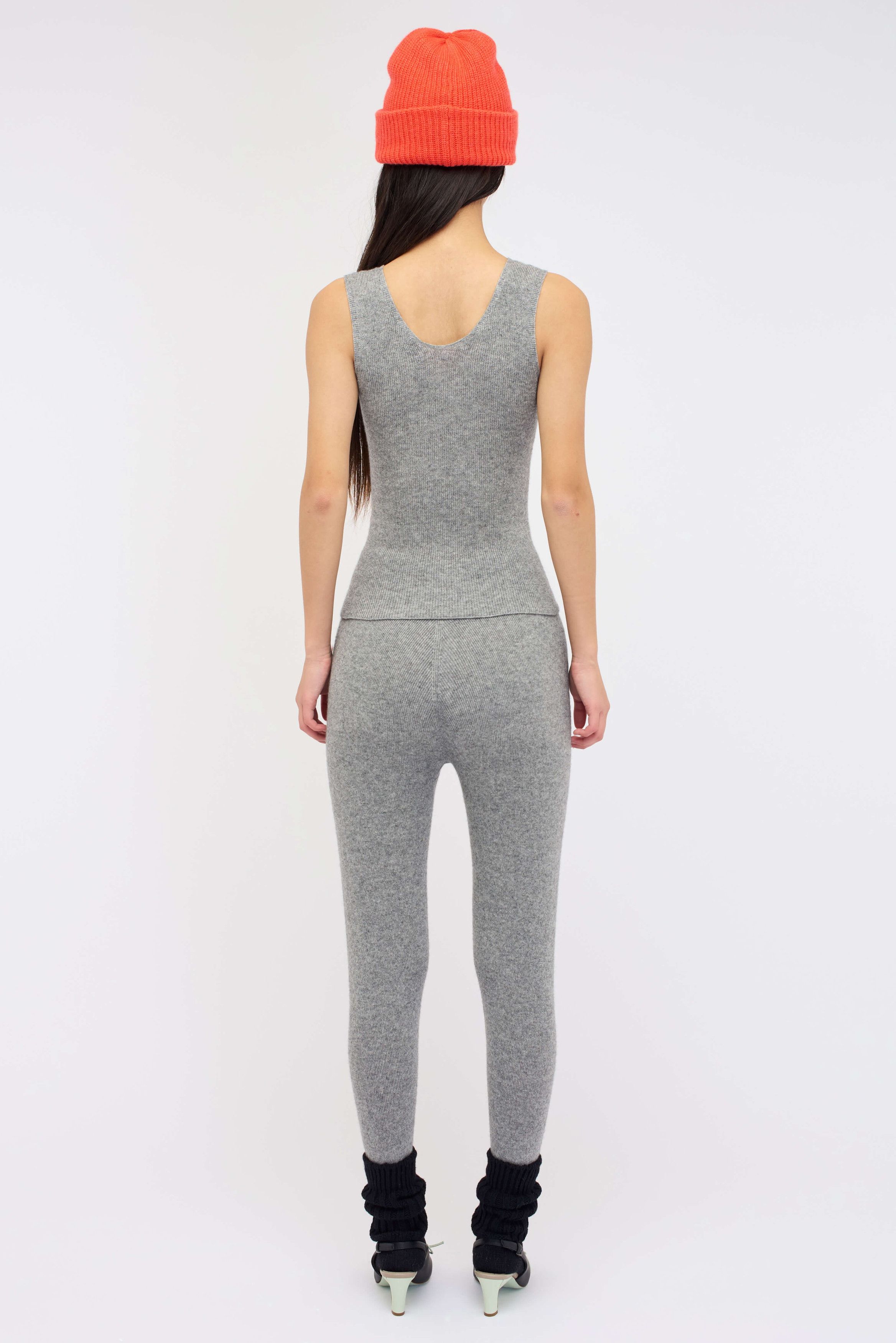 The Elder Statesman $395 The Elder Statesman Delicash Light Grey Tank Top Size L / US 10 / IT 46 - 6 Thumbnail