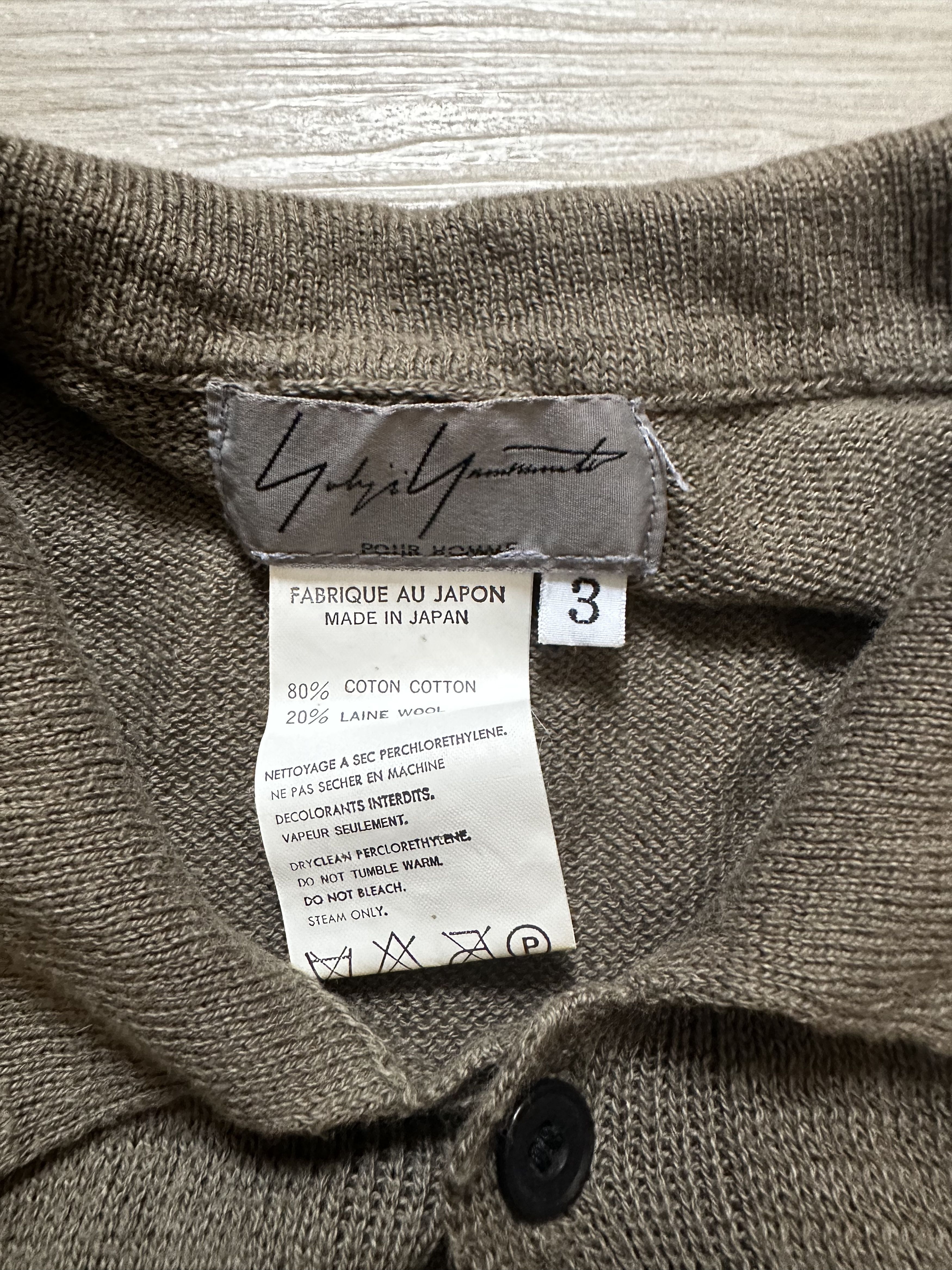 Yohji Yamamoto Yohji Yamamoto Knit Shirt Size US L / EU 52-54 / 3 - 6 Thumbnail