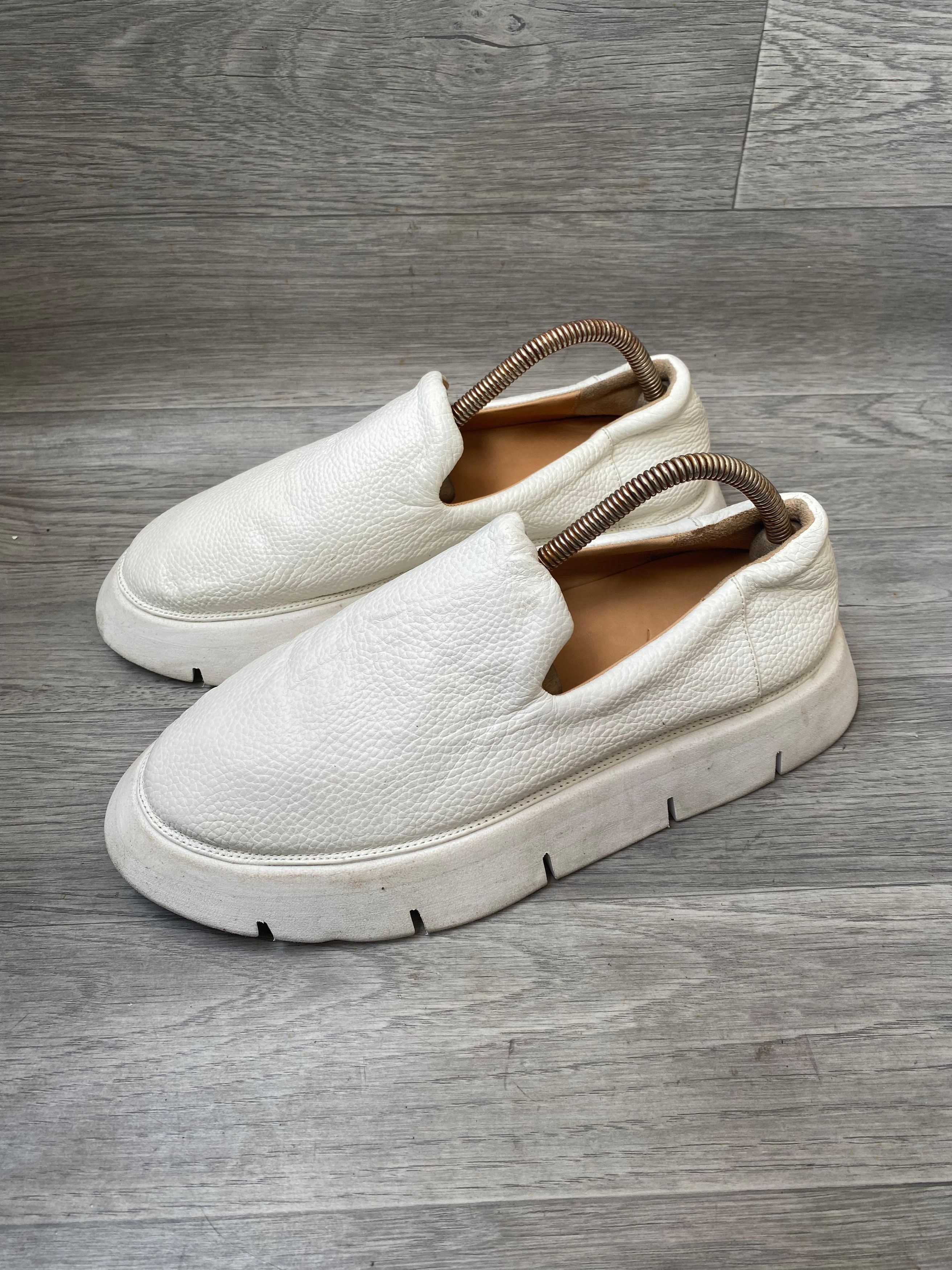 Marsell Marsell Slip On White Leather Sneakers Sz 38 Size US 5.5 / EU 38 - 2 Thumbnail