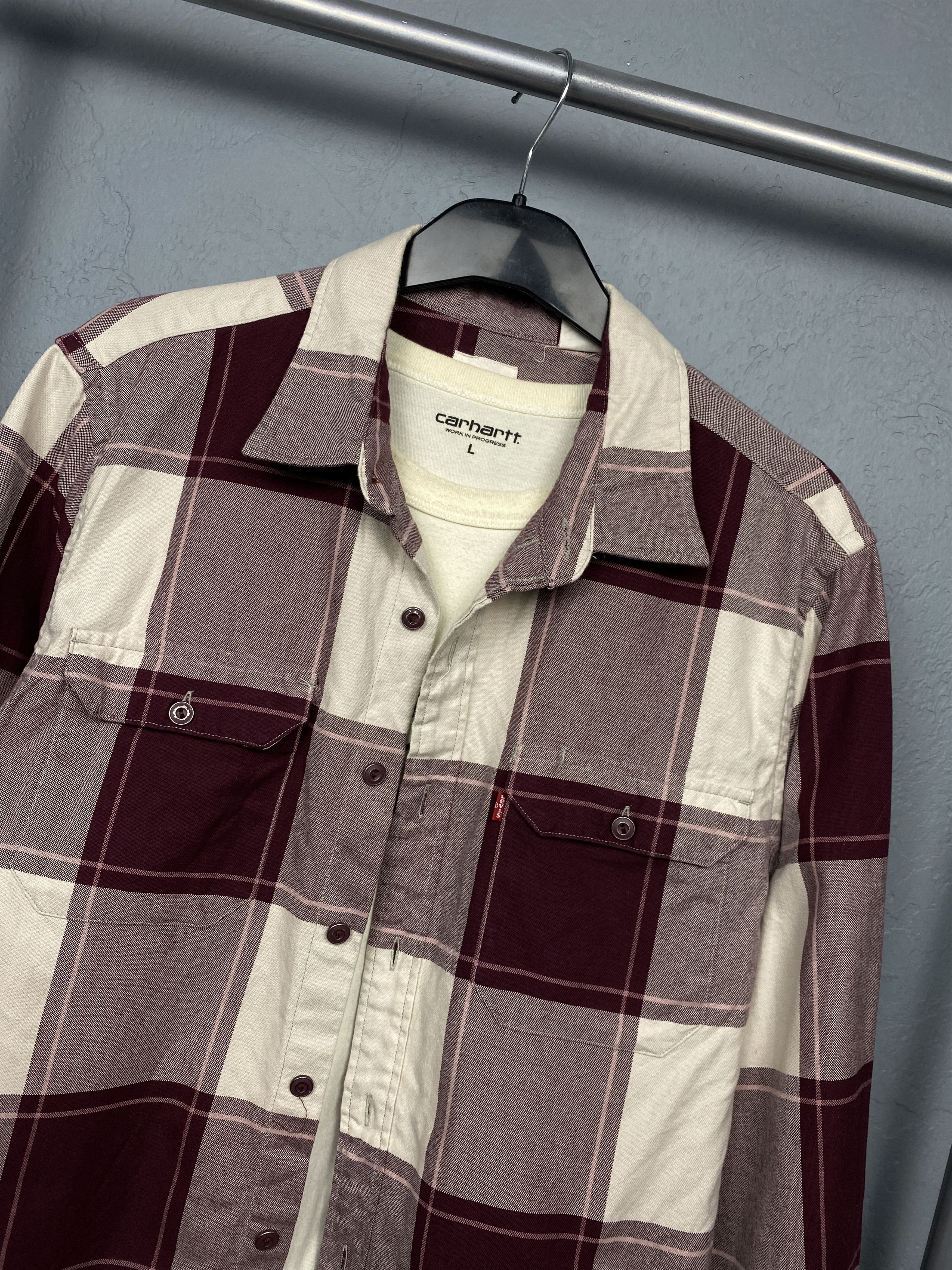 Flannel × Levi's × Levi's Vintage Clothing Levi's Vintage Mens Flannel Plaid Shirt Y2K Size US L / EU 52-54 / 3 - 2 Thumbnail