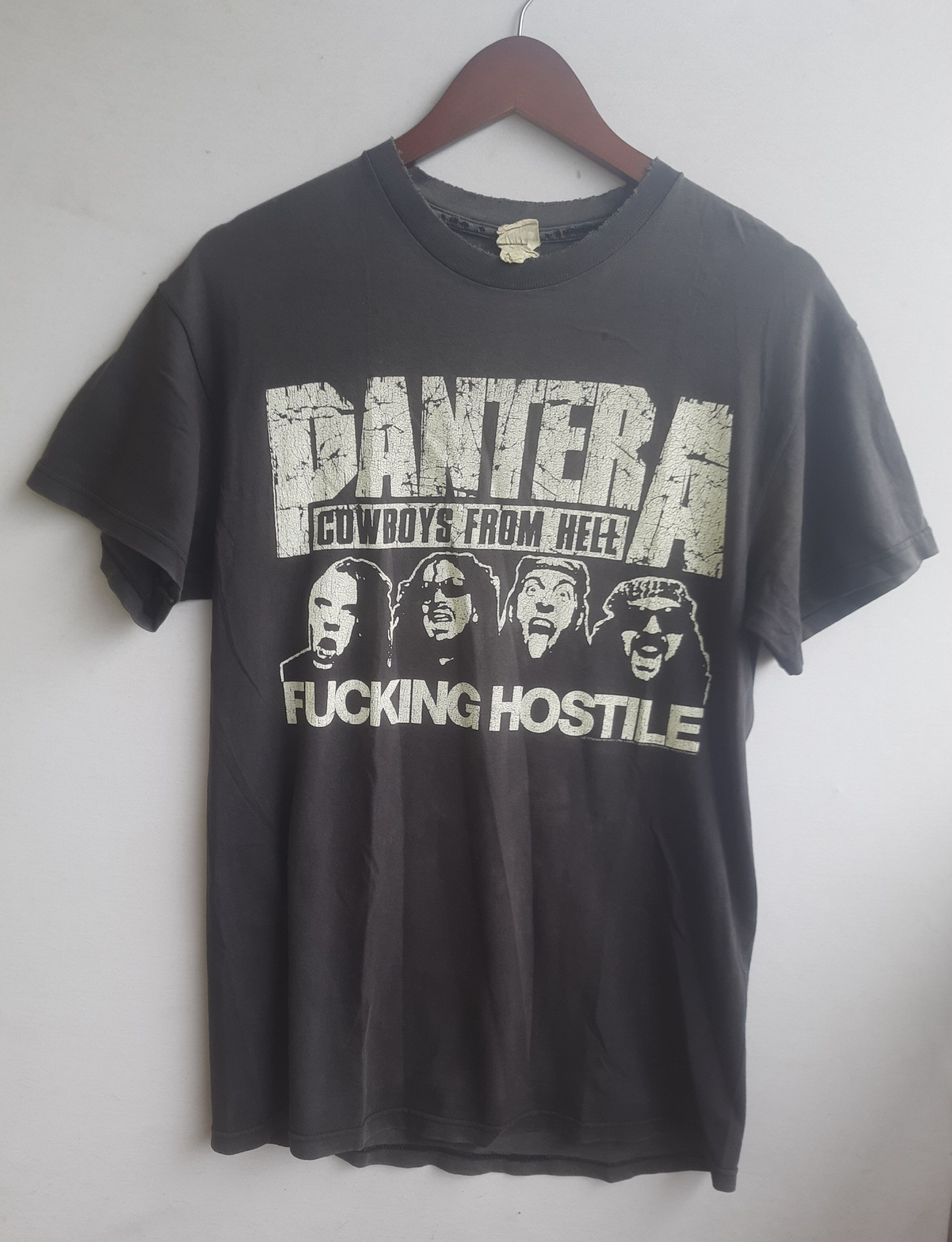 Band Tees Distressed Vintage PANTERA Cowboys From Hell Size US M / EU 48-50 / 2 - 1 Thumbnail
