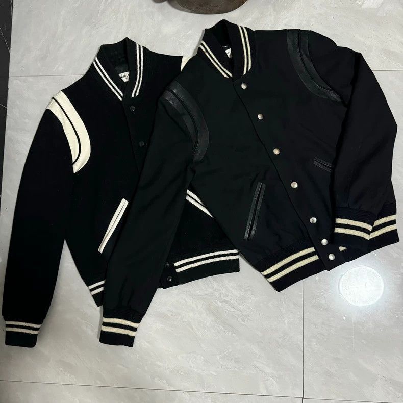 Saint Laurent Paris Saint Laurent Teddy Leather Varsity Jacket- Size US S / EU 44-46 / 1 - 2 Thumbnail