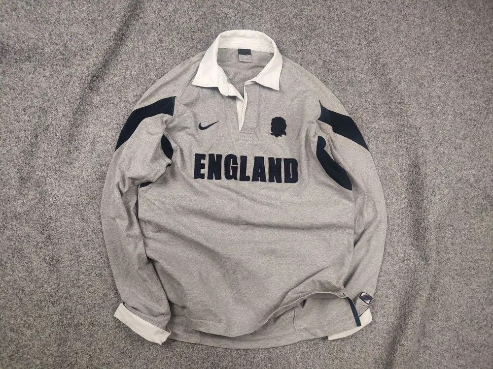 Nike Vintage Nike England Rugby Gray Long sleeve jersey Size US XL / EU 56 / 4 - 1 Thumbnail
