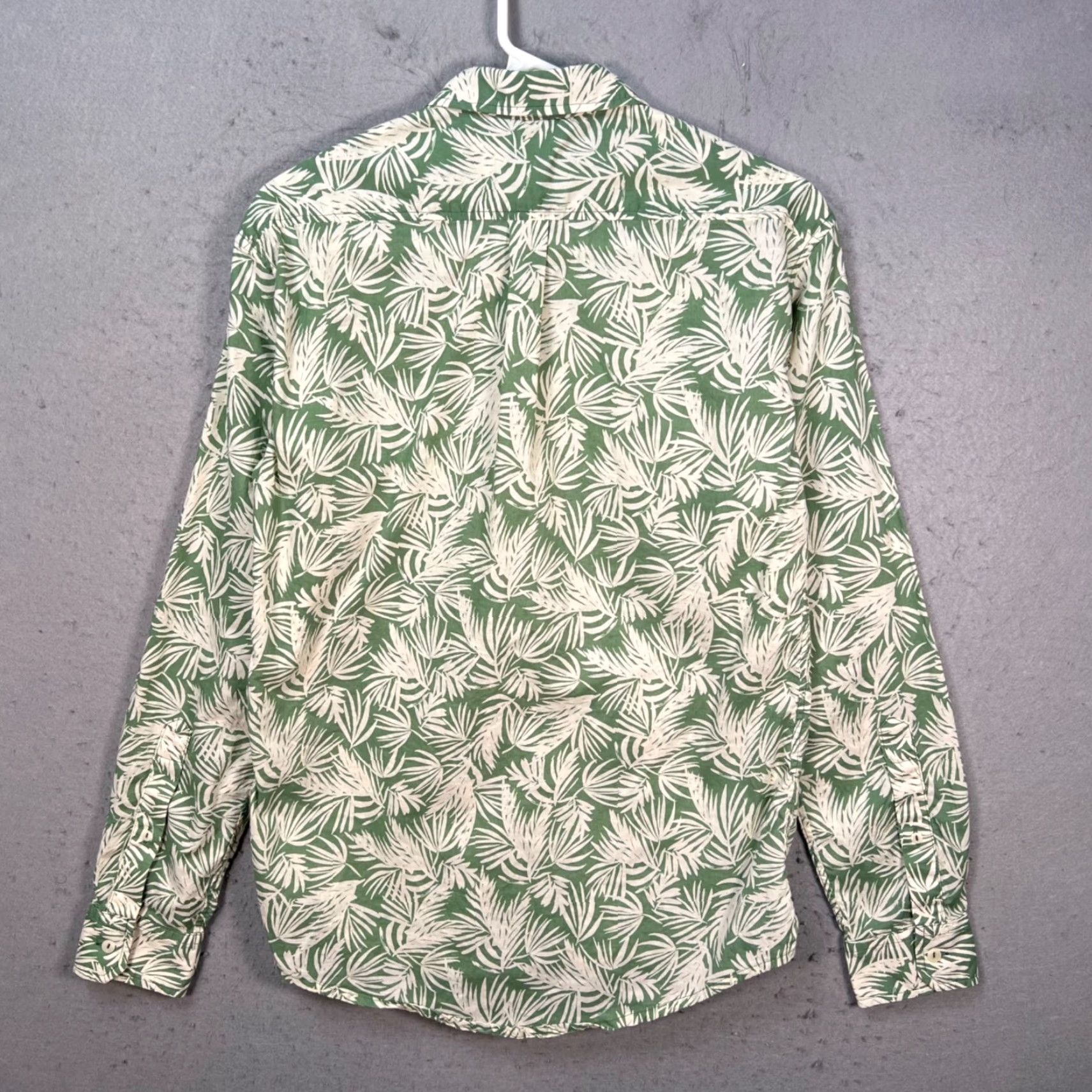 Raleigh Denim Raleigh Denim Workshop Mens Size Small Green Palm Leaf Print Button-Up Shirt Size US S / EU 44-46 / 1 - 2 Thumbnail