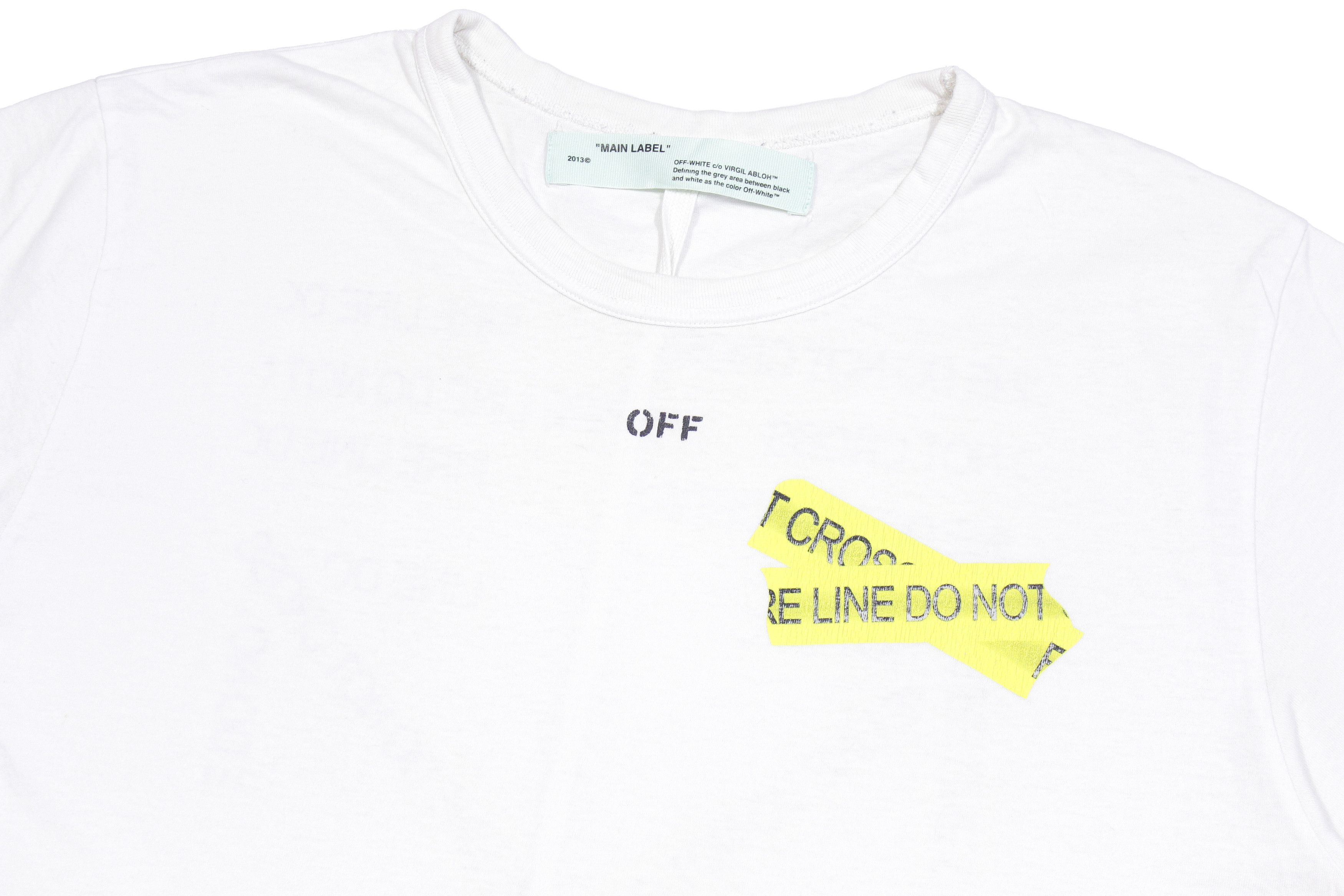 Off-White "Temperature" Cross Lines Tee Size US XL / EU 56 / 4 - 3 Thumbnail