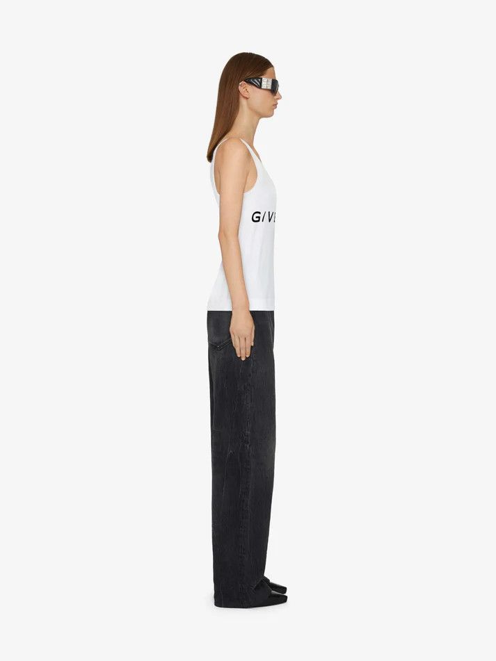 Givenchy o1srvl11e0725 Tank Top in White Size L / US 10 / IT 46 - 3 Thumbnail