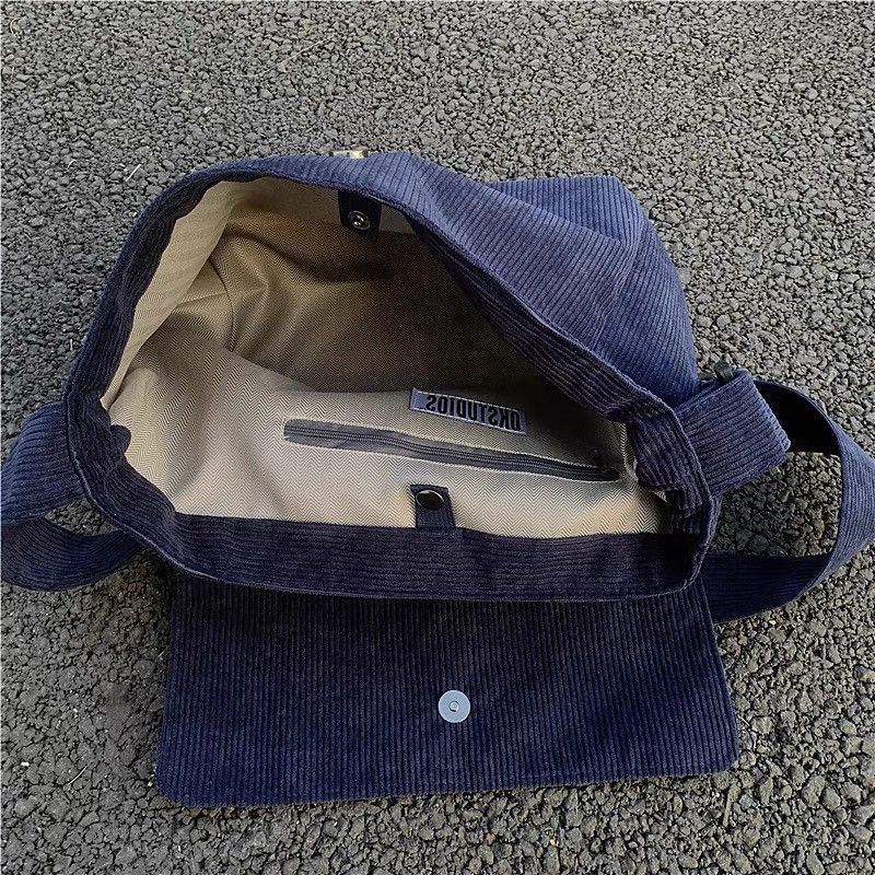 Vintage Vintage navy tote bag Size ONE SIZE - 4 Thumbnail