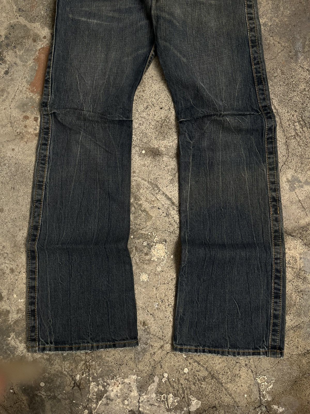 5351 POUR LES HOMMES × If Six Was Nine × Tornado Mart JAPANESE SEMANTIC DESIGN FLARE BOOT CUT GOTHIC VKEI STYLE Size US 33 - 10 Thumbnail