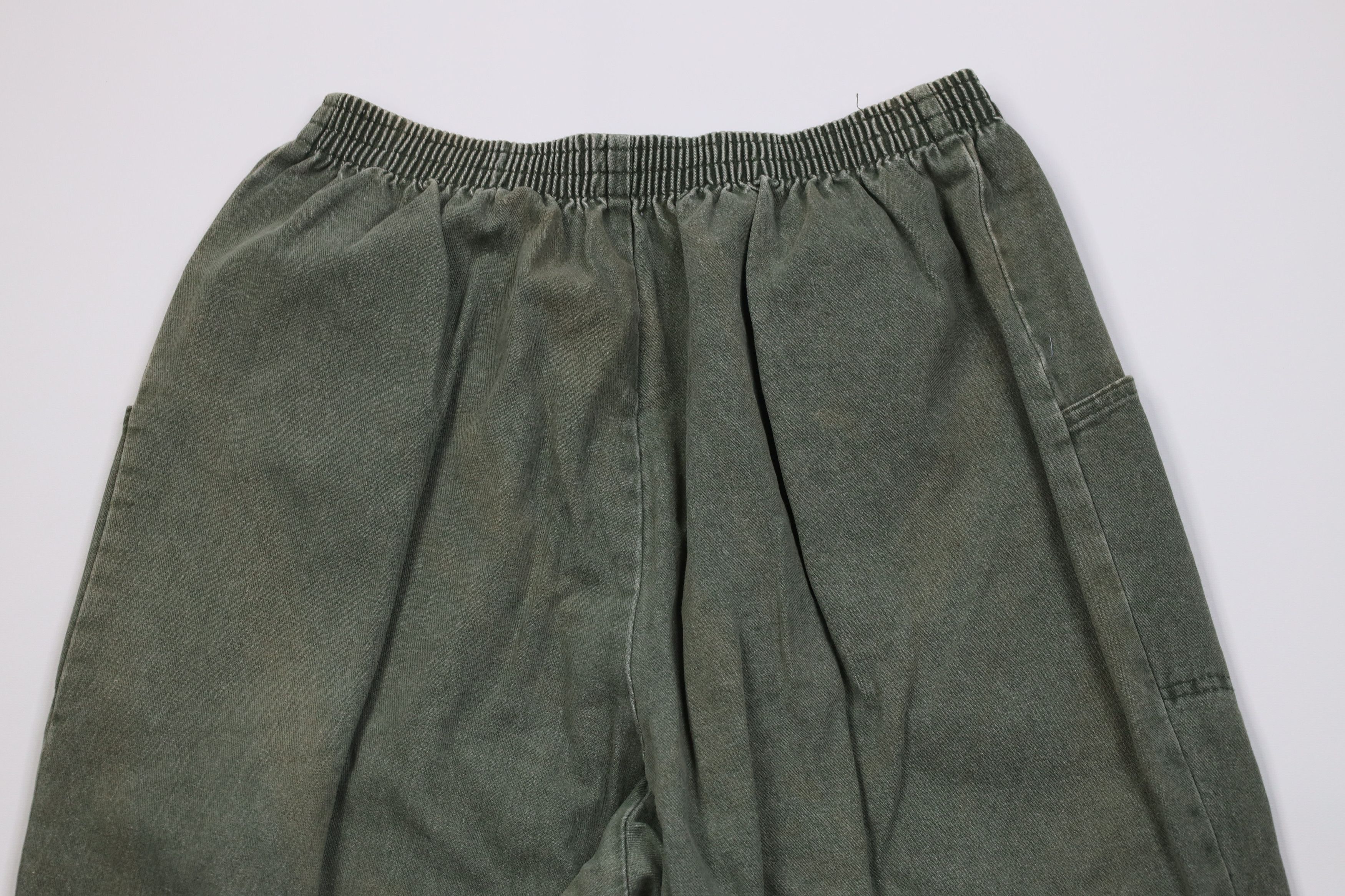 Vintage Vintage 90s Streetwear Fit Utility Denim Jeans Green USA Size 40" / US 18 - 12 Thumbnail