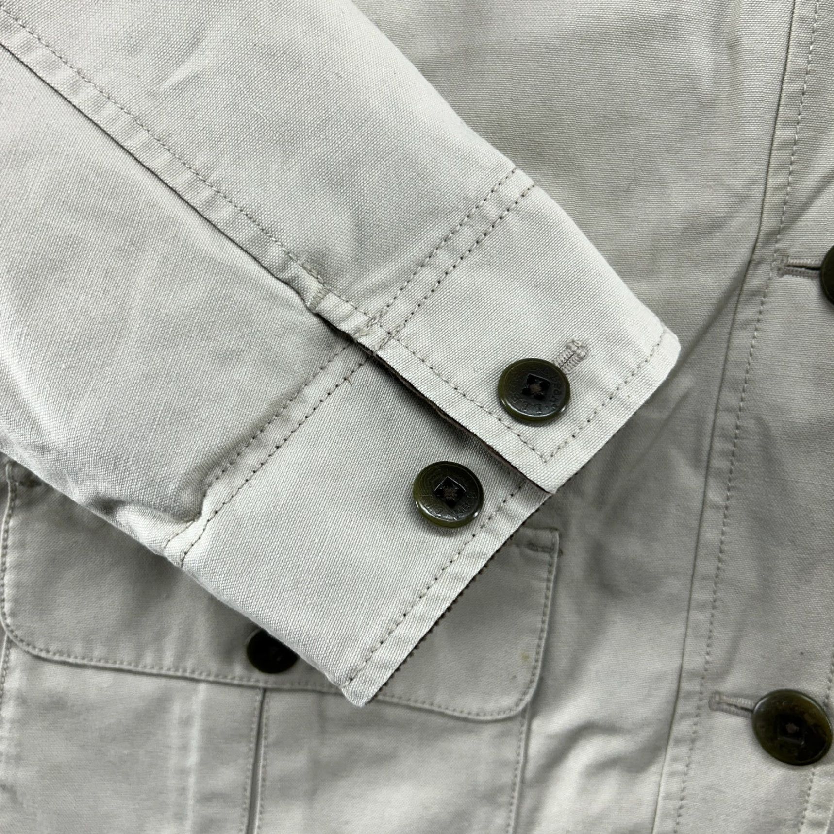 Vintage VINTAGE L.L. Bean Jacket Womens L Beige Barn Chore Coat Quilted Lined Canvas Cotton Retro Size L / US 10 / IT 46 - 4 Thumbnail
