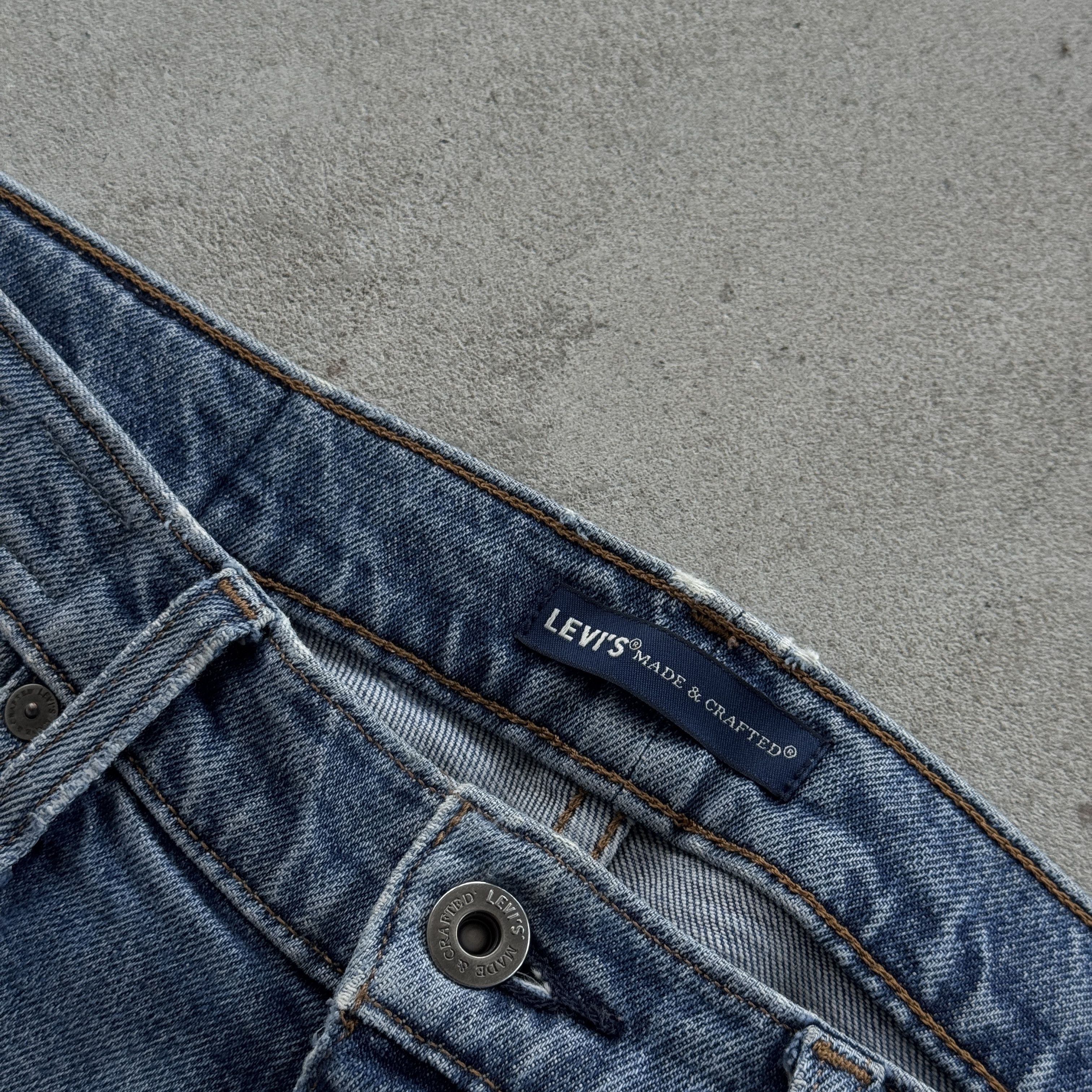 Levi's Levi's 512 Slim Taper Selvedge Denim Blue Jeans 30x34 Size US 30 / EU 46 - 6 Thumbnail