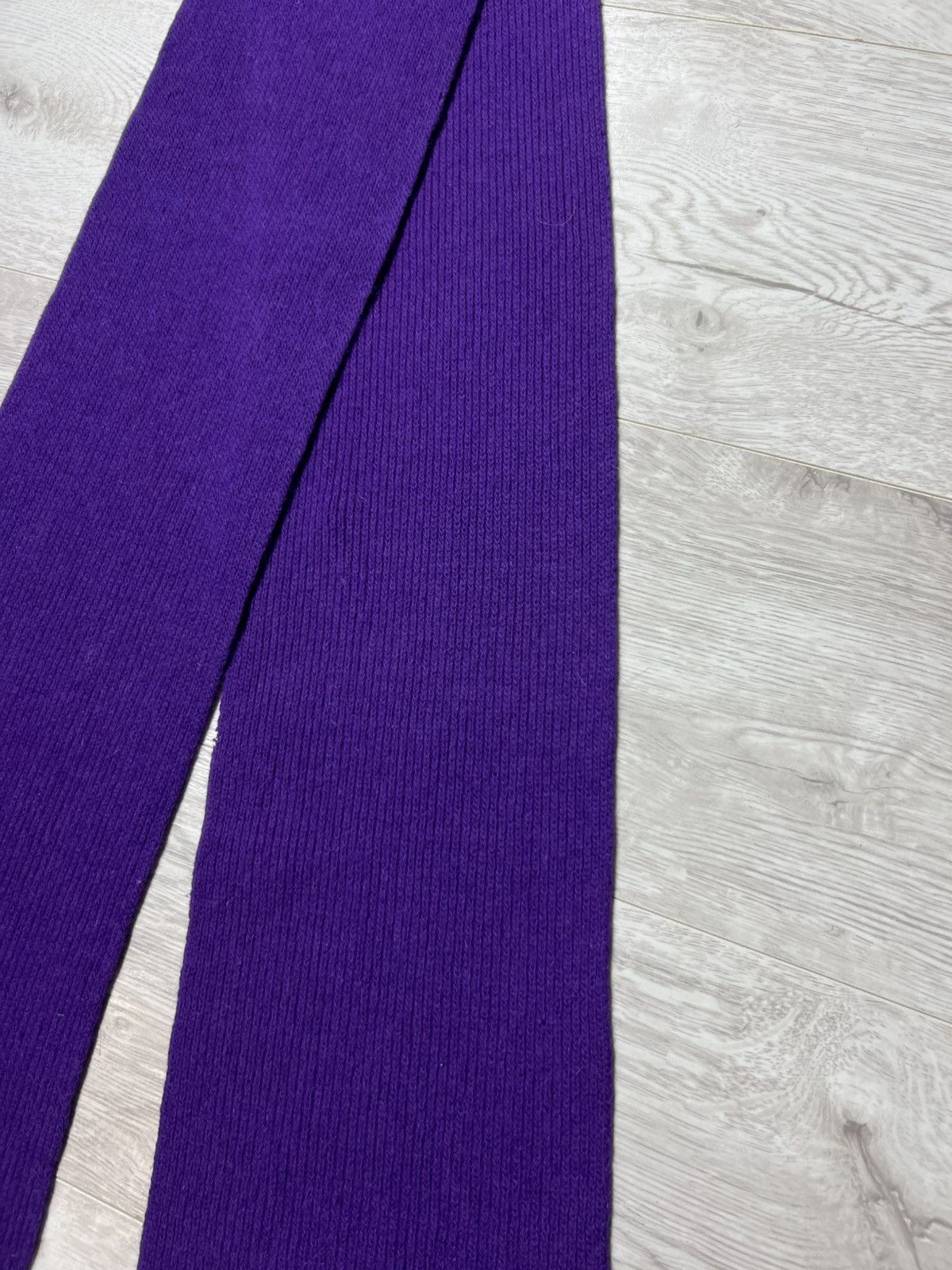 Vivienne Westwood Vivienne Westwood Ribbed Scarf Muffler Embroidered Orbs Logo Size ONE SIZE - 11 Thumbnail