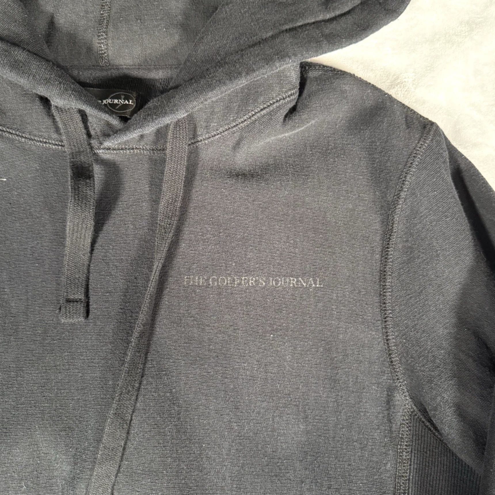 Logo 7 The Golfers Journal Logo Hoodie Mens M Black Pullover Hooded Fleece Cotton Canada Vintage No Size US M / EU 48-50 / 2 - 2 Thumbnail