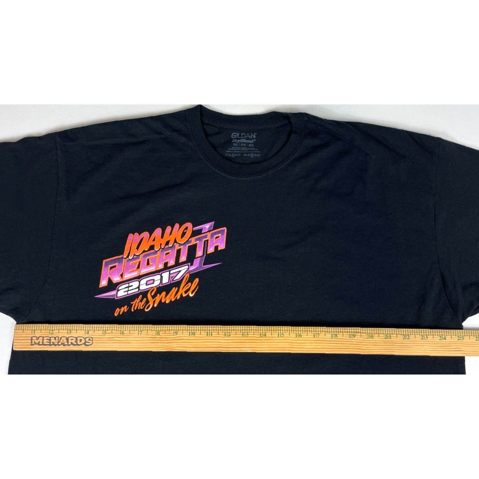 Gildan 2017 Idaho Regatta on the Snake T-Shirt Speedboats Double-Sided Sz 2XL Black Men Shirt Size US XXL / EU 58 / 5 - 7 Thumbnail