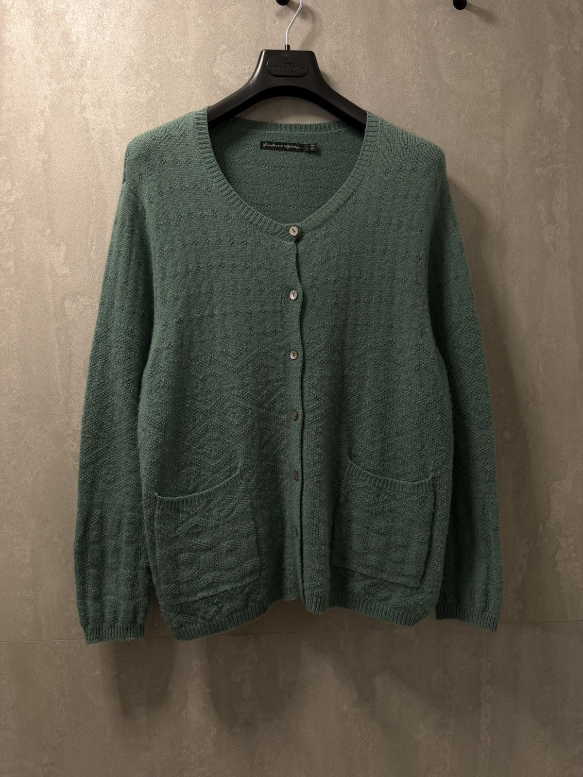 Gudrun Sjoden Gudrun Sjoden Green Wool Cardigan Sweater Size L Size L / US 10 / IT 46 - 4 Thumbnail