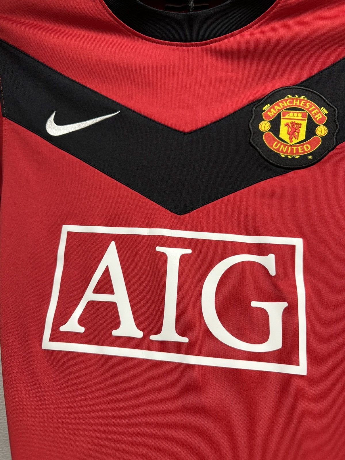 Nike Manchester united AIG red soccer jersey S 2009/10 Home Size US S / EU 44-46 / 1 - 4 Thumbnail