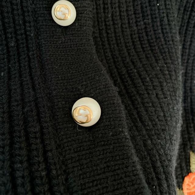 Gucci Gucci Heavy industry jacquad embroidery knitted cardigan c Size S / US 4 / IT 40 - 9 Thumbnail