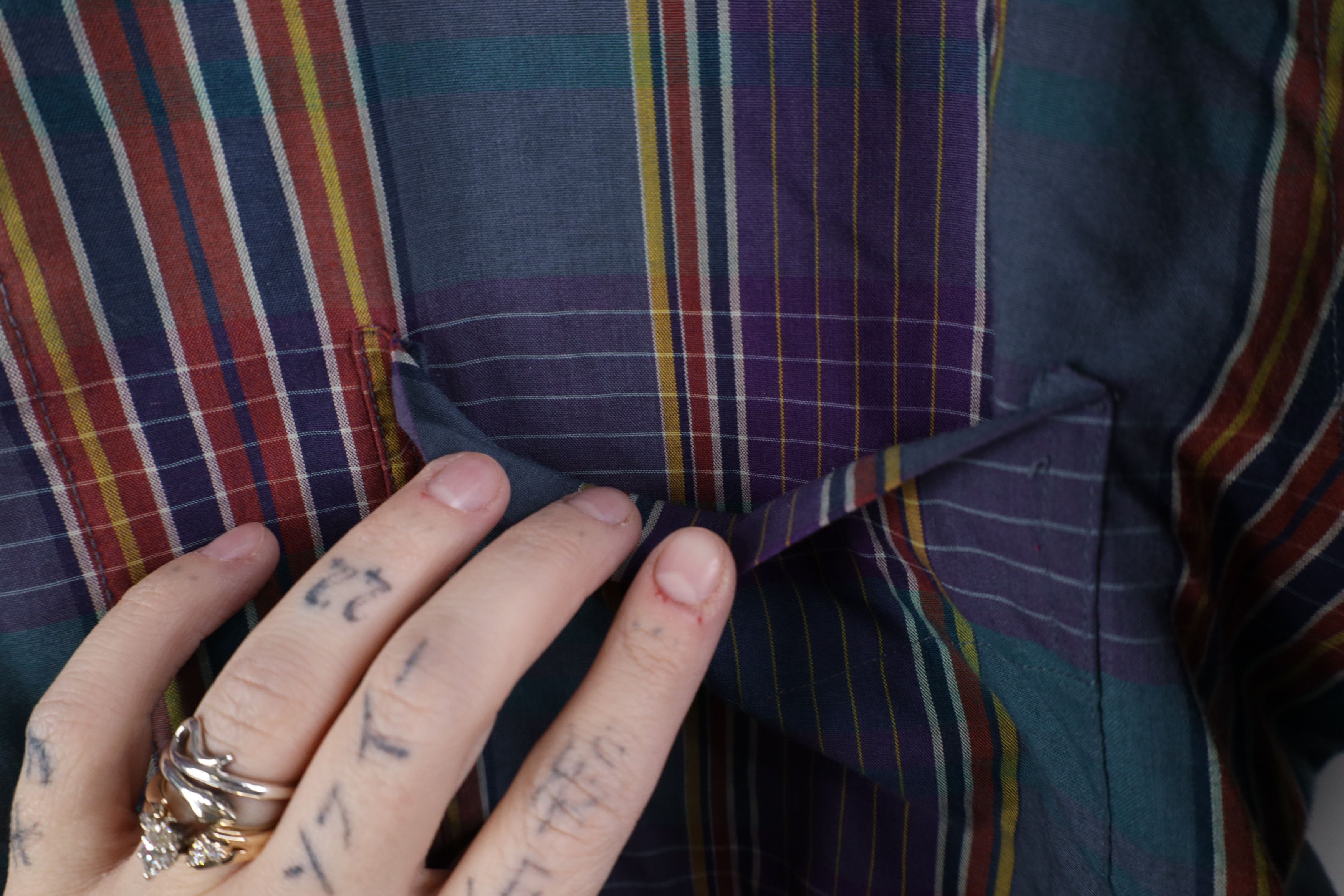 Levi's Vintage 80s Levis Rainbow Madras Plaid Button Down Shirt Size US L / EU 52-54 / 3 - 5 Thumbnail