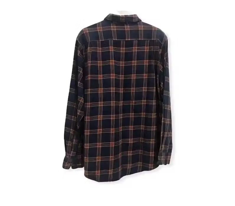Flannel Navy Plaid Tartan Flannel Shirt Size US L / EU 52-54 / 3 - 5 Thumbnail