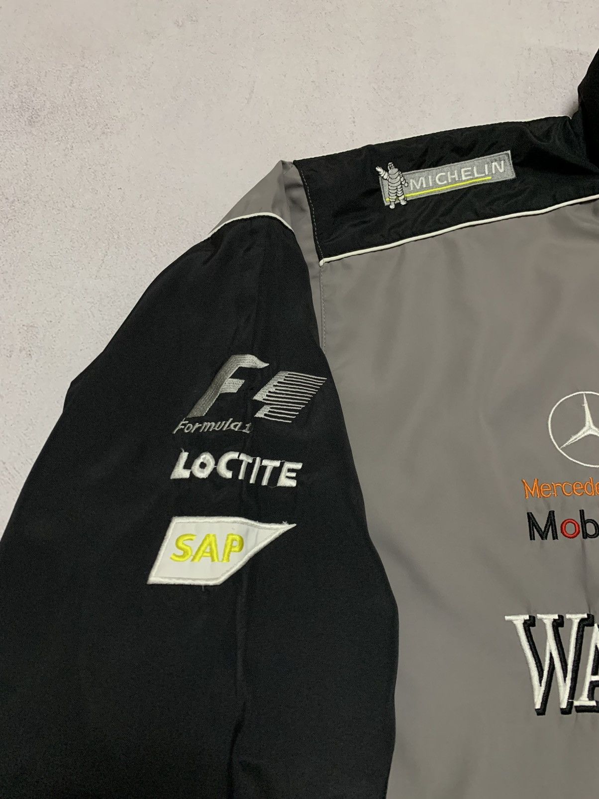 Formula 1 × Mercedes-Benz Vintage Mercedes Benz Jacket Bomber Warsteiner Michelin F1 Size US L / EU 52-54 / 3 - 3 Thumbnail
