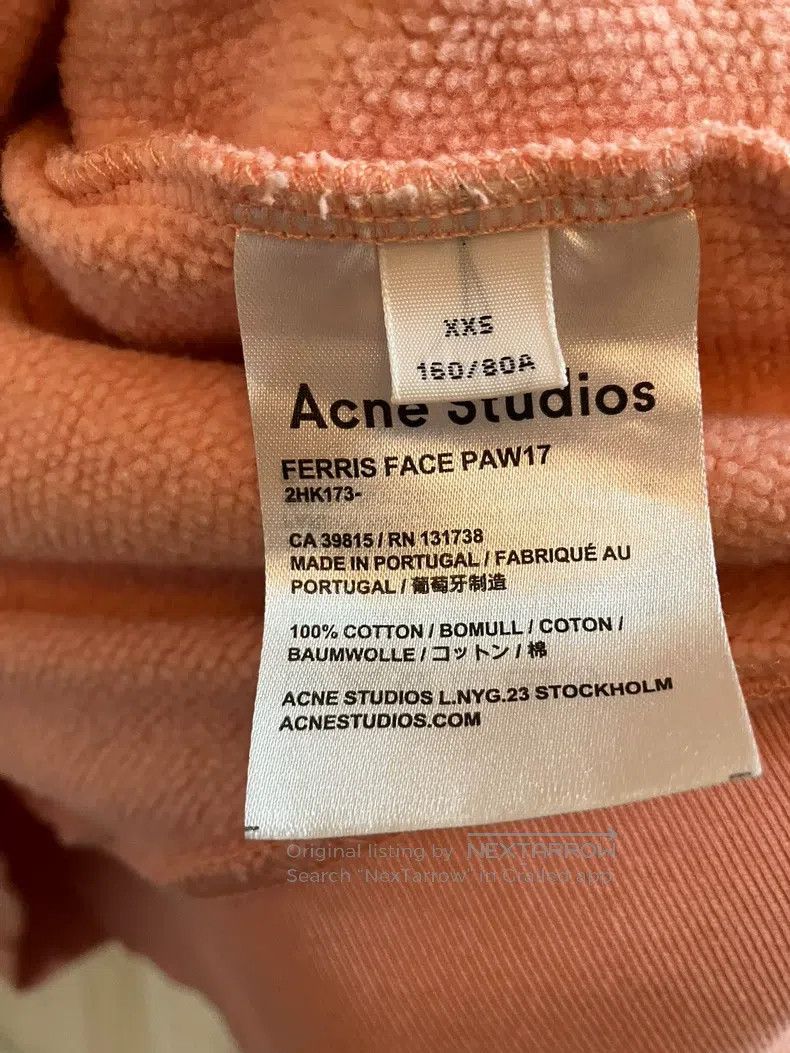 Acne Studios Acne Studios Pink hooded sweatshirt Size XXS / US 00 / IT 34 - 4 Thumbnail