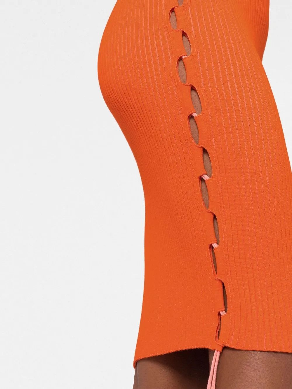 Off-White o1y1225 Midi Skirt in Orange Size 25" / US 0 / IT 36 - 2 Thumbnail