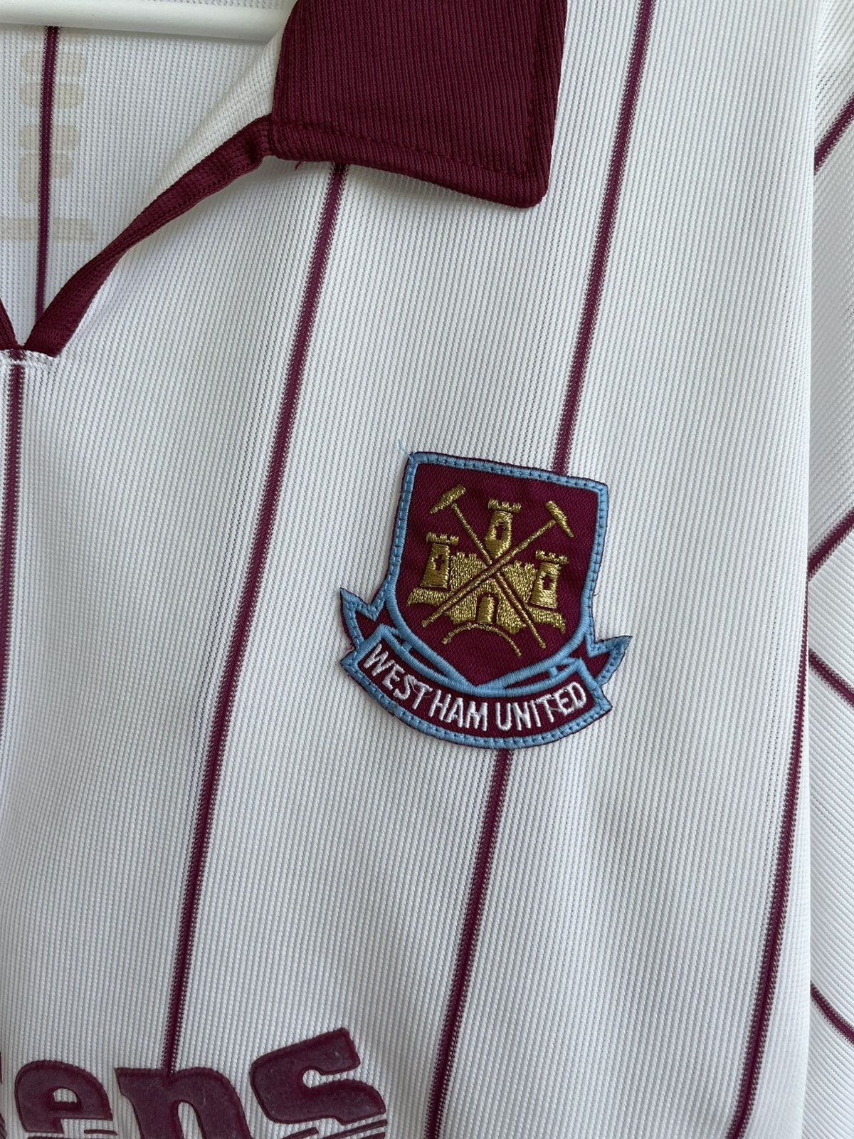 Fila West Ham United 2002 2003 Away Football Shirt Soccer Jersey Size US XXL / EU 58 / 5 - 9 Thumbnail