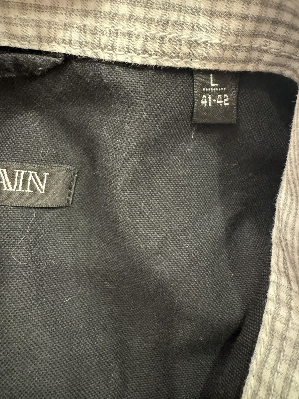 Balmain Balmain Paris Big Logo Button-down Long Sleeve Shirt Size US L / EU 52-54 / 3 - 14 Thumbnail